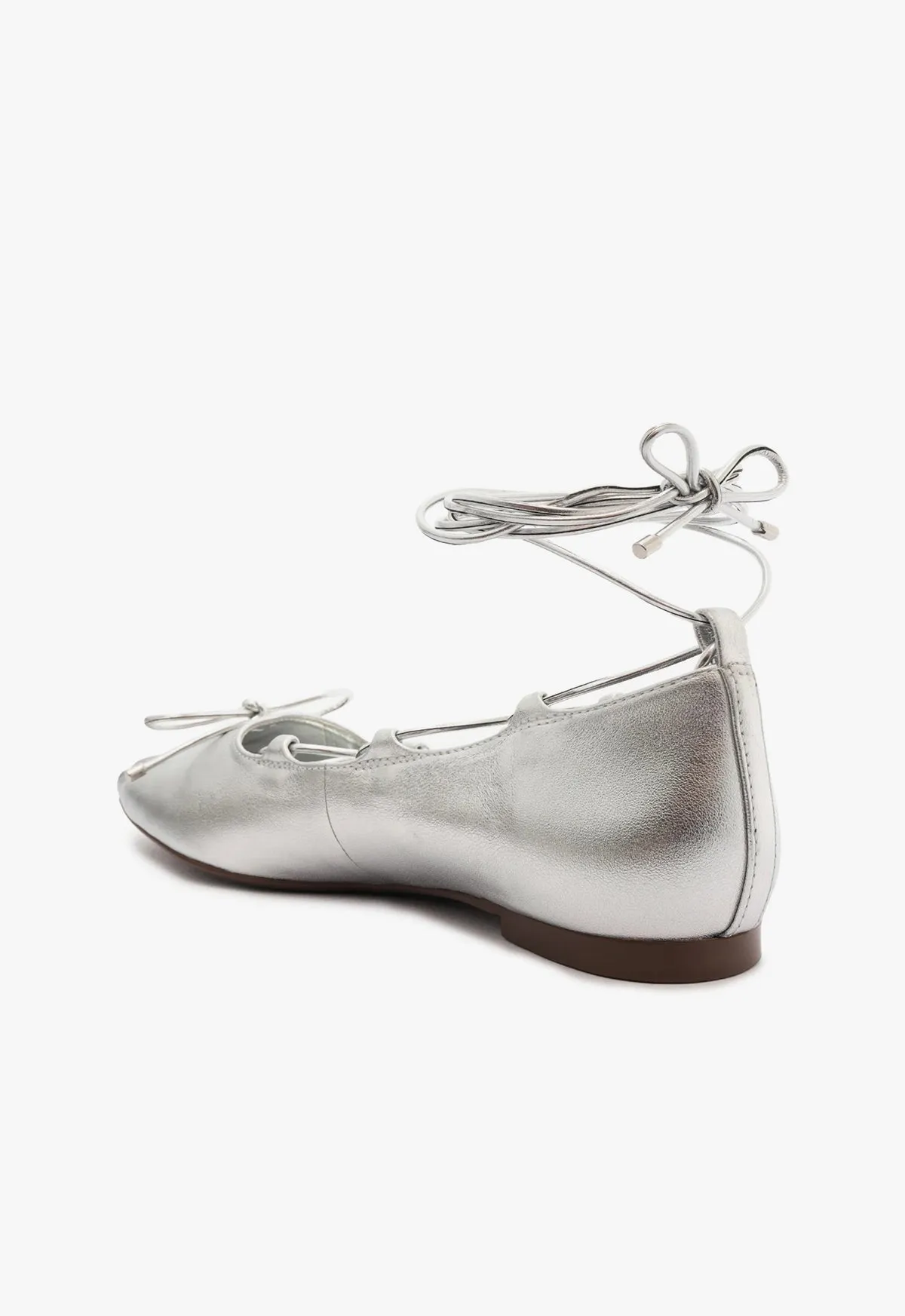 Arissa Lace Up Leather Flat sold by SCHUTZ product image thumbnail 3