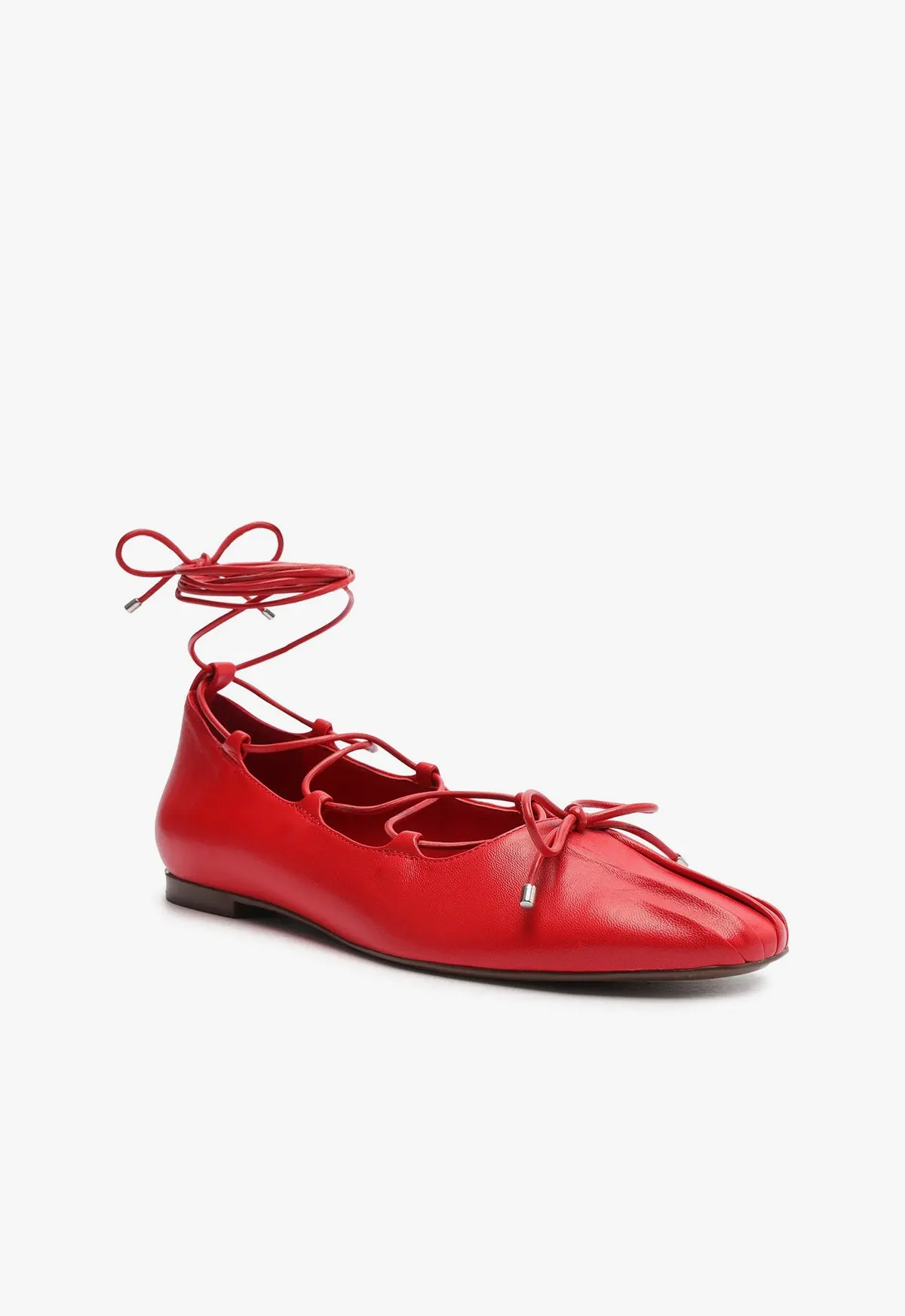 Arissa Lace Up Leather Flat sold by SCHUTZ product image thumbnail 2