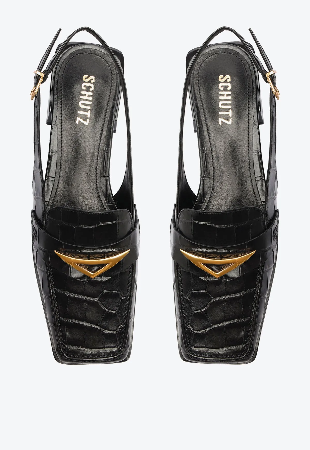 Arizona Sling Block Leather Pump sold by SCHUTZ product image thumbnail 5