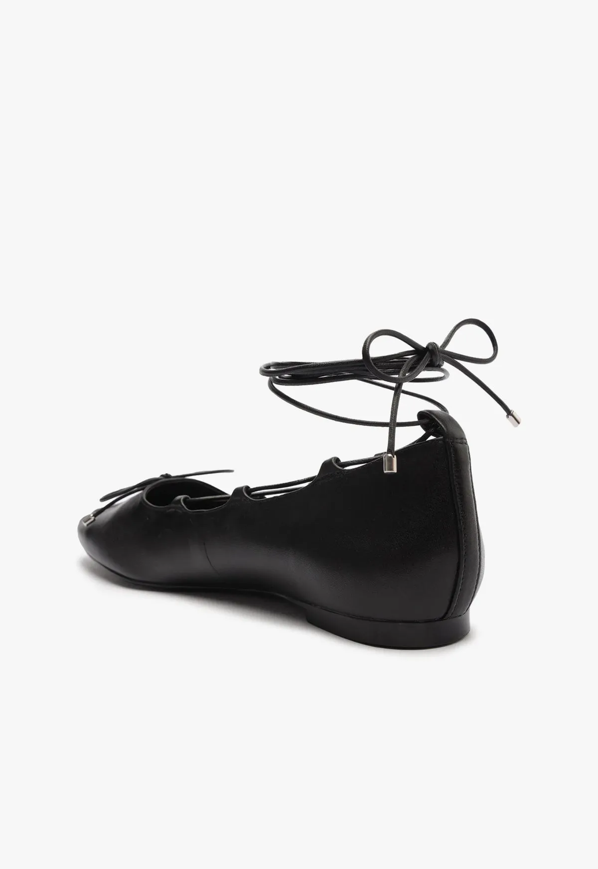 Arissa Lace Up Leather Flat sold by SCHUTZ product image thumbnail 3