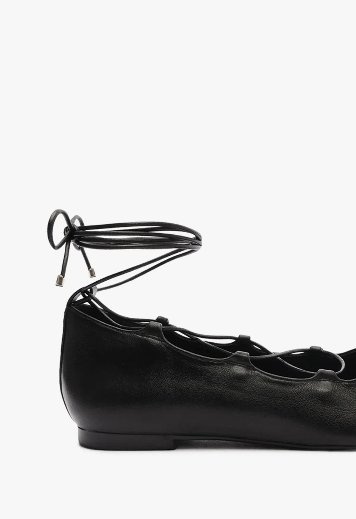 Arissa Lace Up Leather Flat sold by SCHUTZ product image thumbnail 5