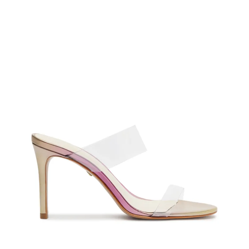 Ariella Vinyl & Metallic Sandal made by SCHUTZ