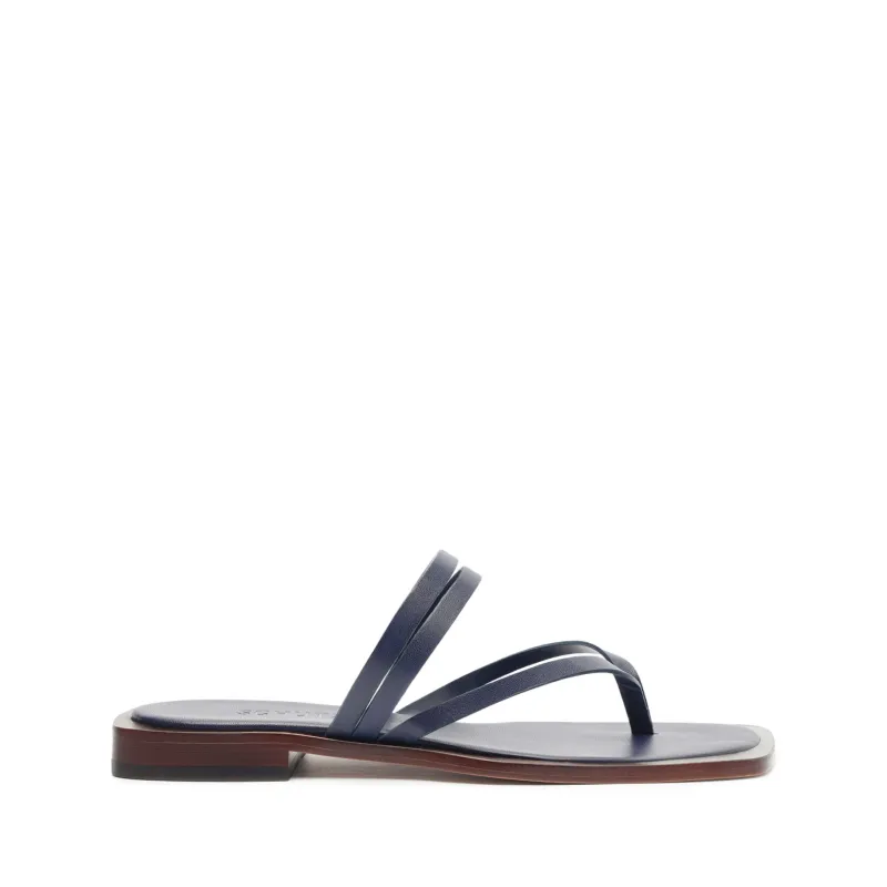 Rania Leather Flat Sandal sold by SCHUTZ
