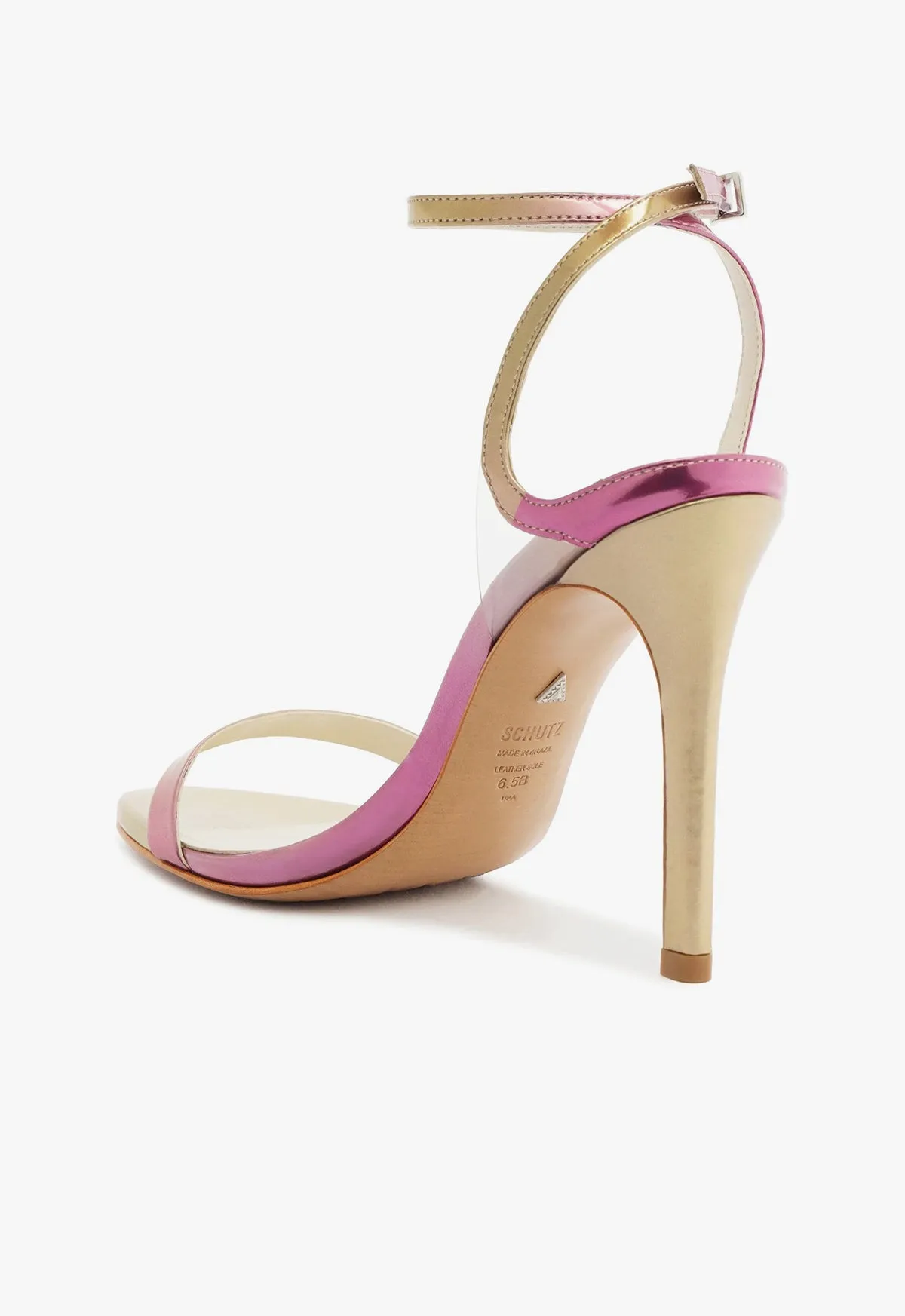 Skye Vinyl and Specchio Leather Sandal sold by SCHUTZ product image thumbnail 3