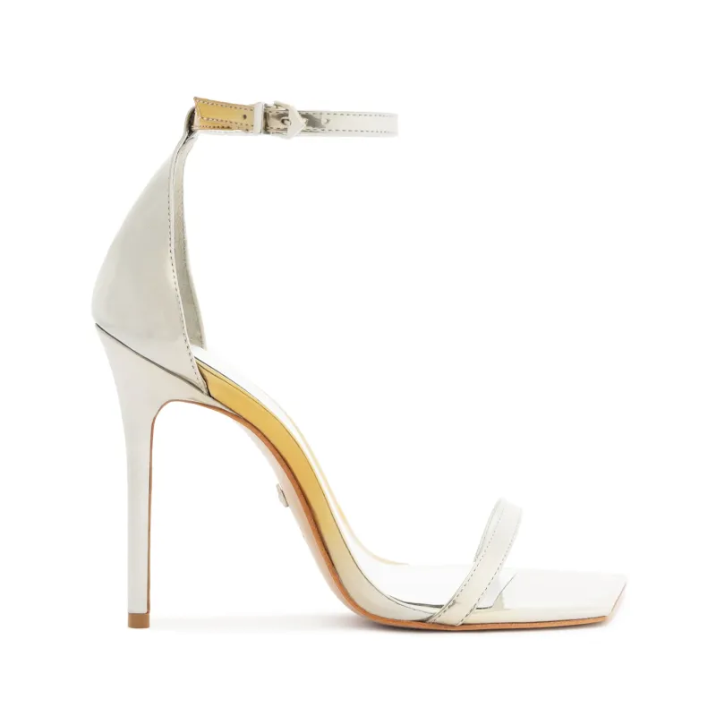 Jenna Specchio Leather Sandal made by SCHUTZ