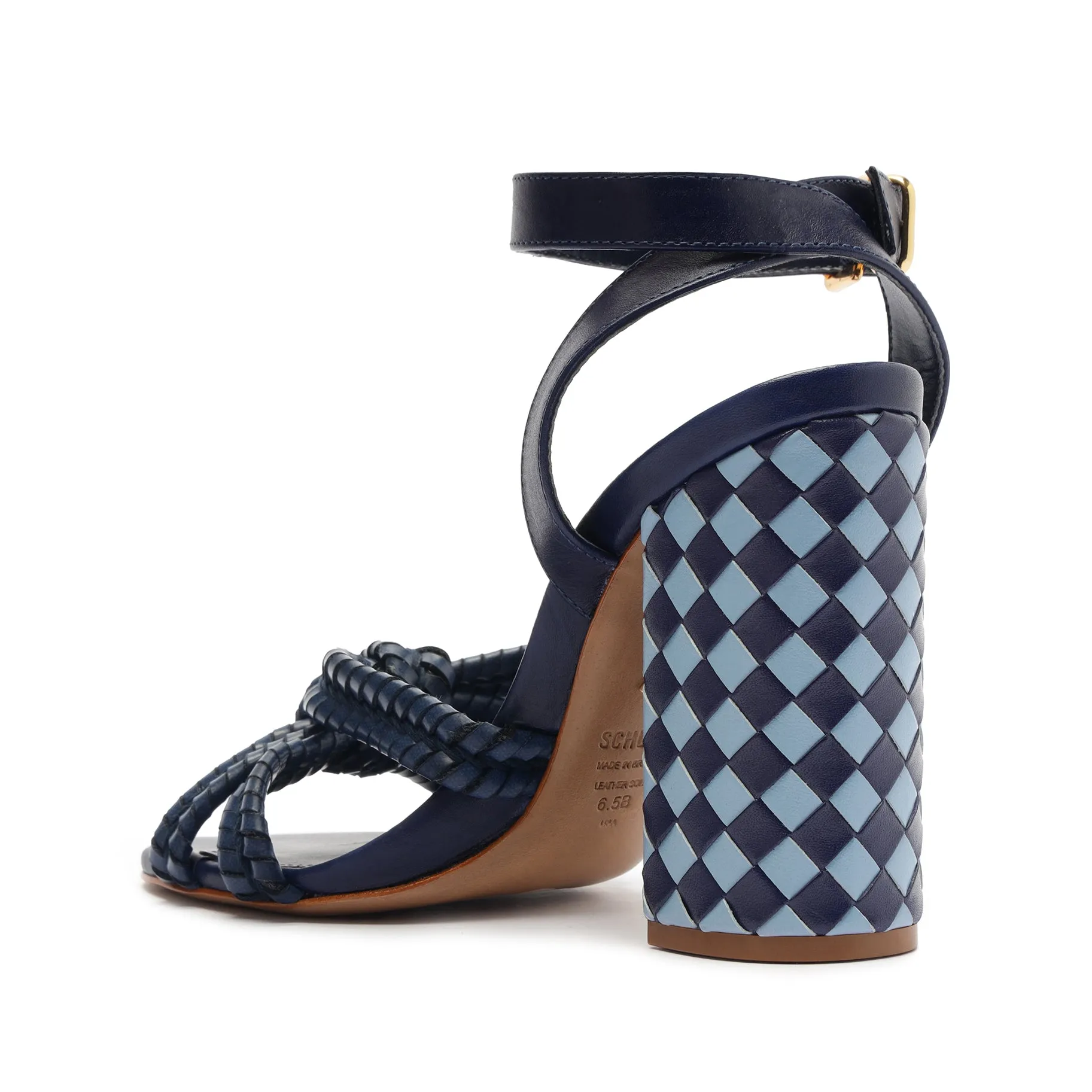 Kareena Woven Leather Sandal sold by SCHUTZ product image thumbnail 3