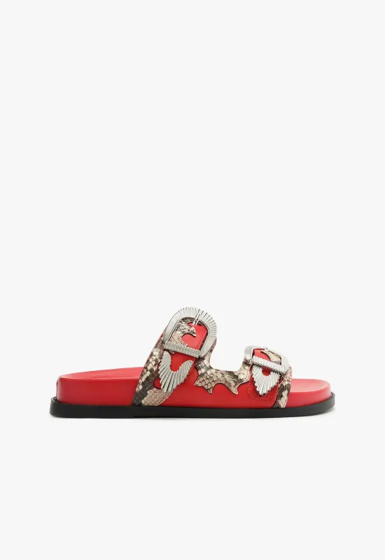 Harper Sporty Leather Sandal sold by SCHUTZ