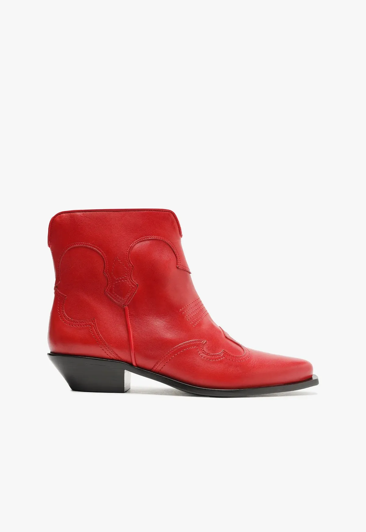 Tennessee Leather Bootie sold by SCHUTZ