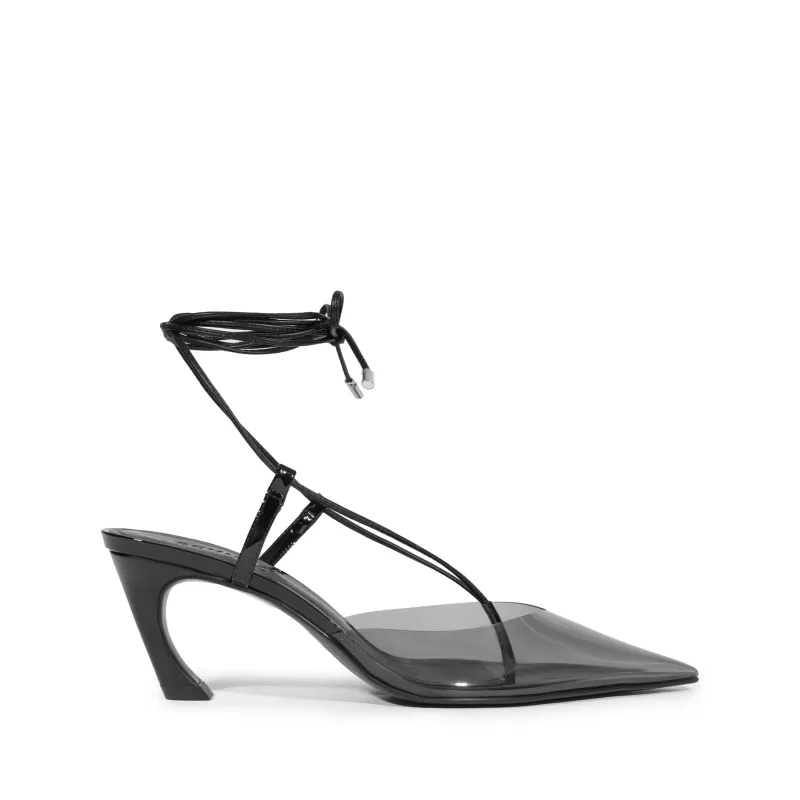 Elyra Mid Patent Leather Pump sold by SCHUTZ