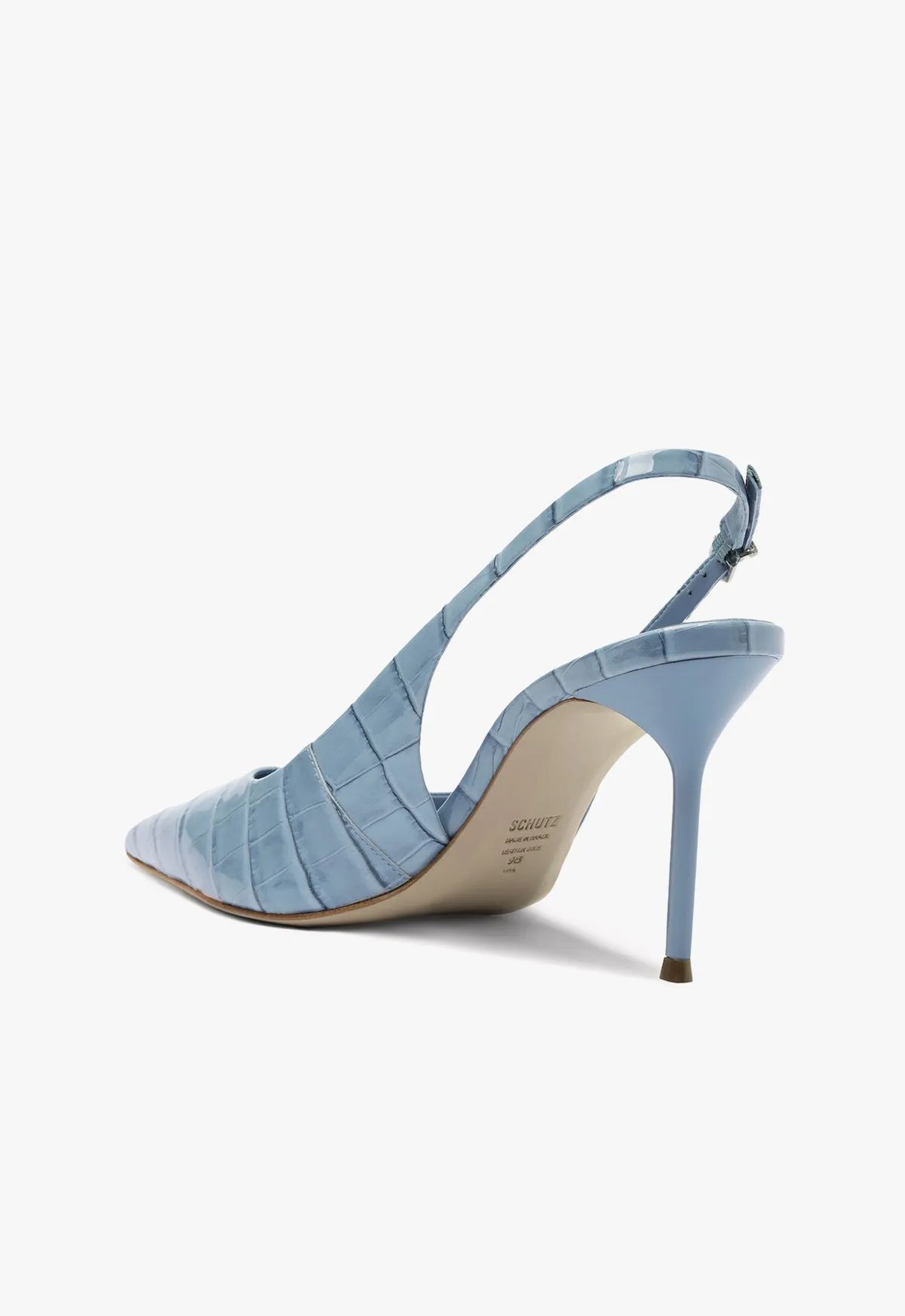 Paola High Stiletto Blue Pump sold by SCHUTZ product image thumbnail 3