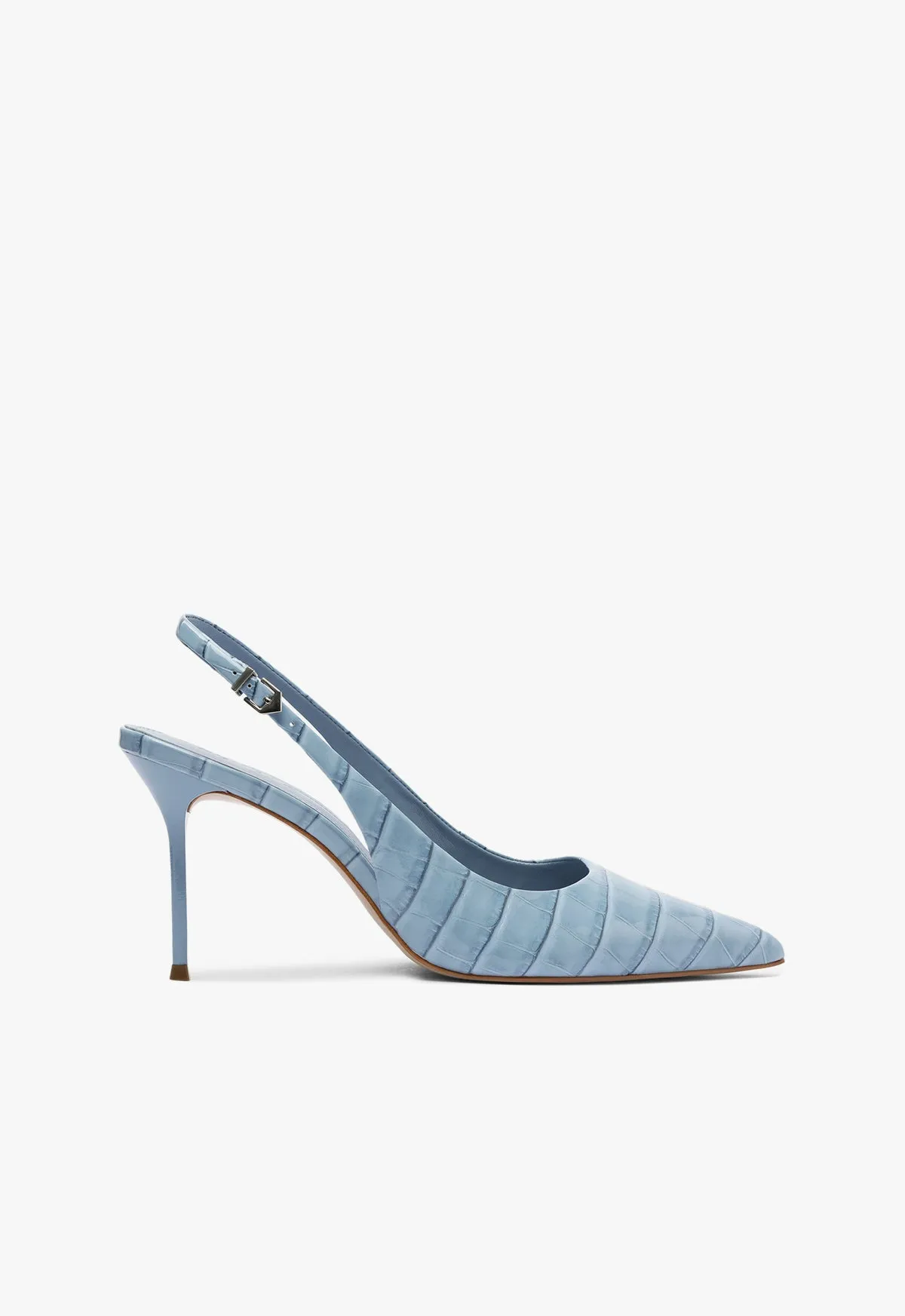 Paola High Stiletto Blue Pump sold by SCHUTZ
