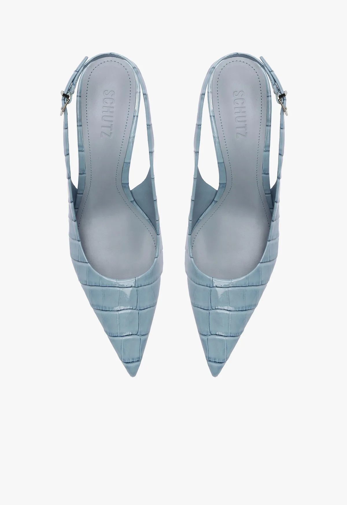 Paola High Stiletto Blue Pump sold by SCHUTZ product image thumbnail 4