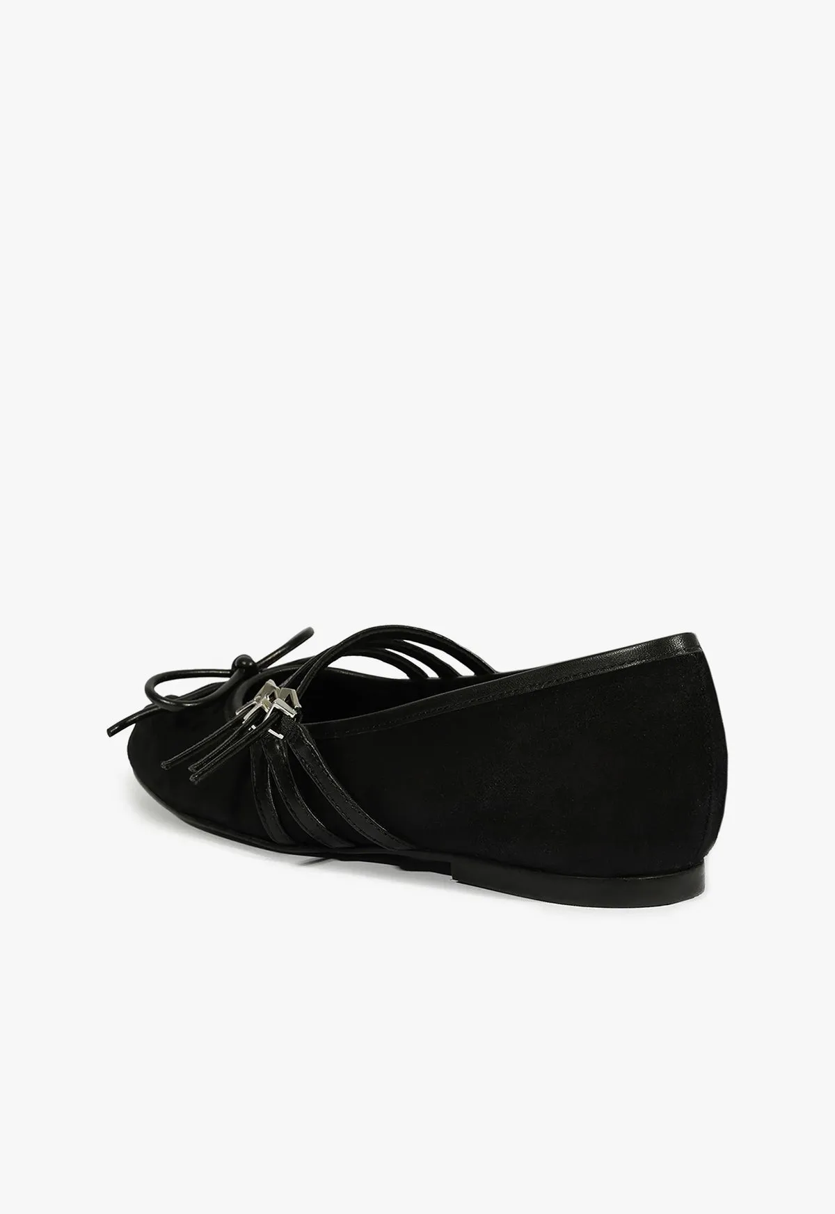 Arissa Black Suede Ballet Flat sold by SCHUTZ product image thumbnail 3