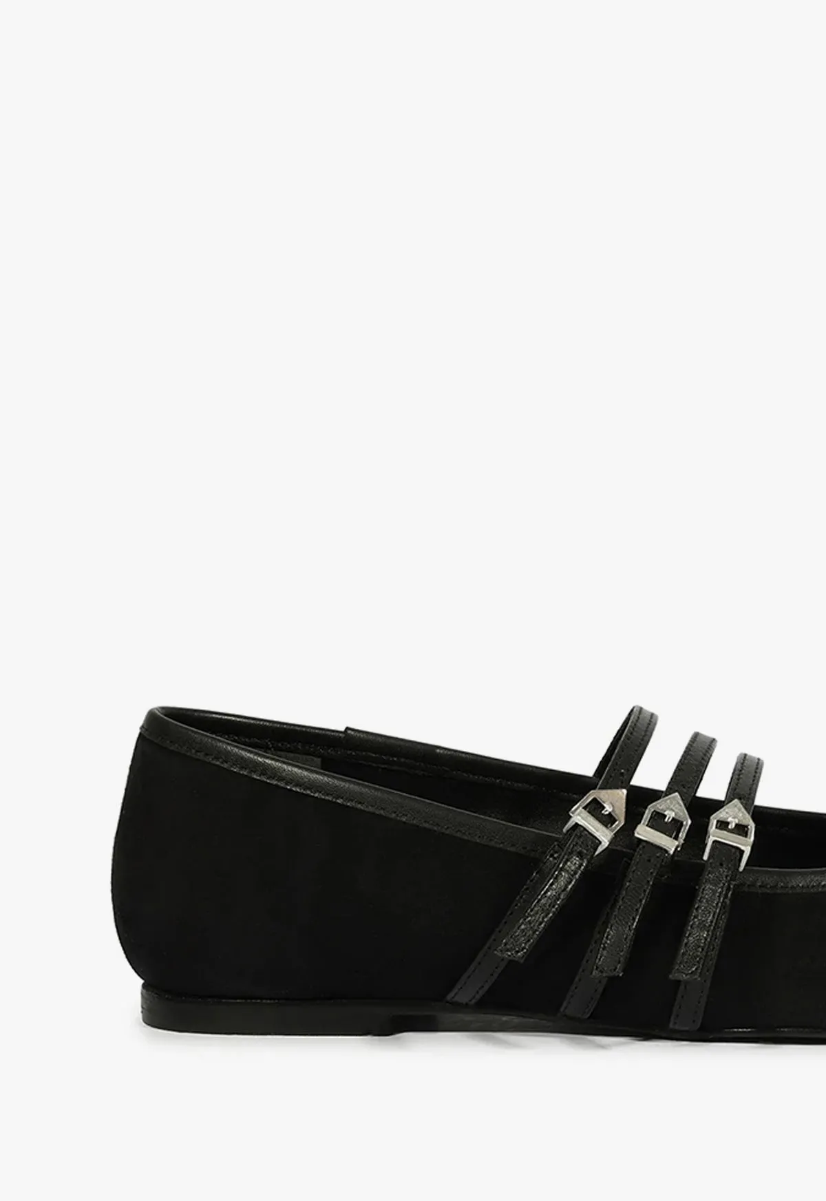 Arissa Black Suede Ballet Flat sold by SCHUTZ product image thumbnail 4