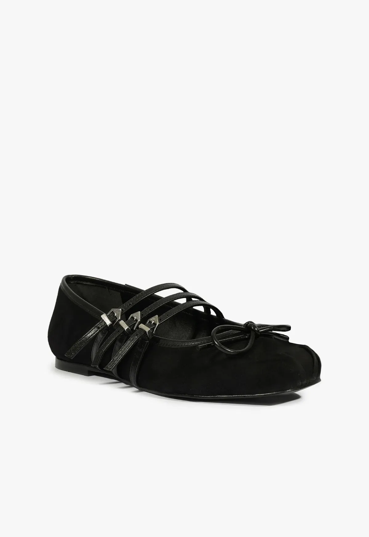 Arissa Black Suede Ballet Flat sold by SCHUTZ product image thumbnail 2