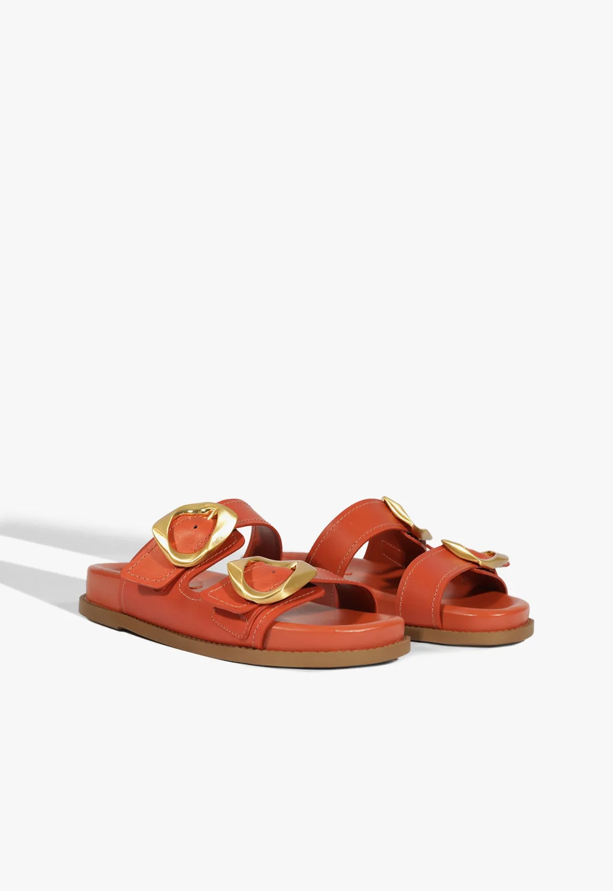 Olga Orange Leather Sporty Sandal sold by SCHUTZ product image thumbnail 2