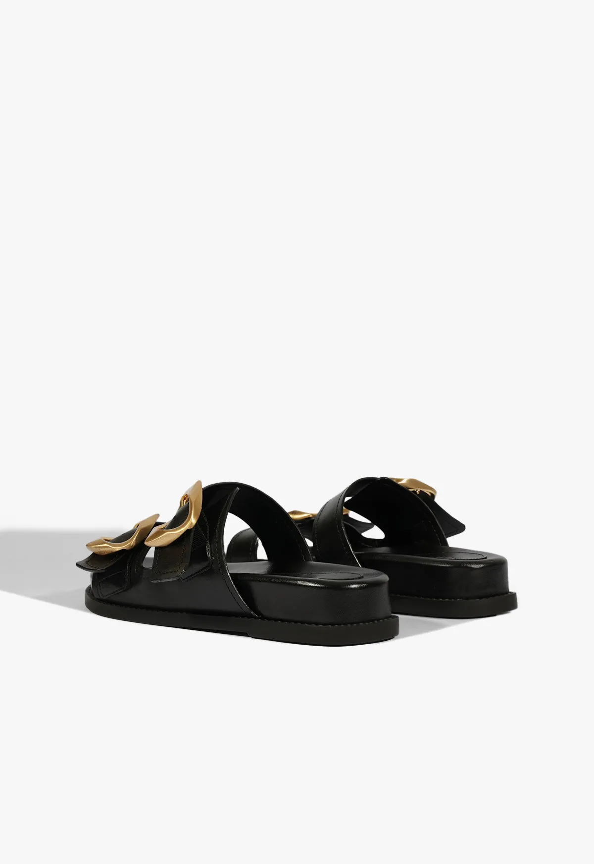 Olga Black Leather Sporty Sandal sold by SCHUTZ product image thumbnail 4