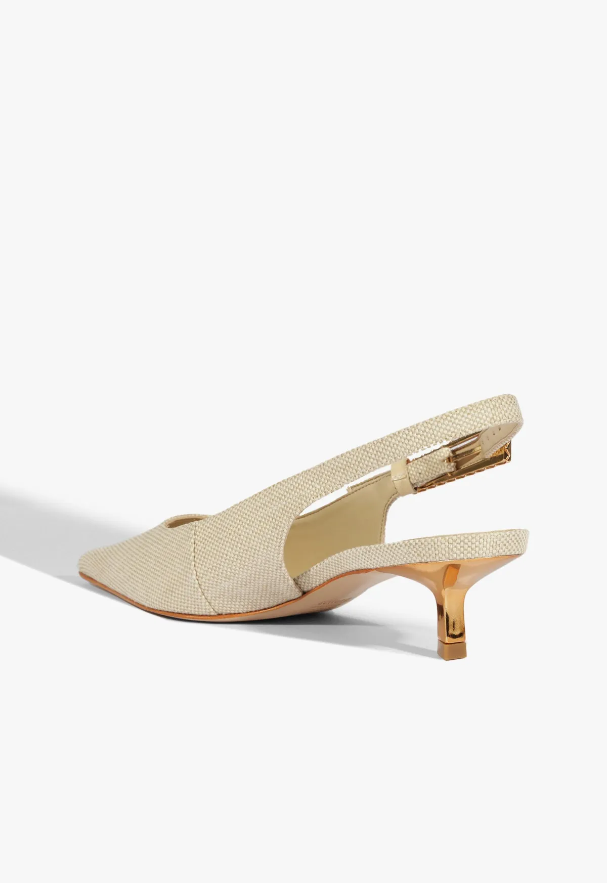 Ciara Mid Stiletto Beige Pump sold by SCHUTZ product image thumbnail 3