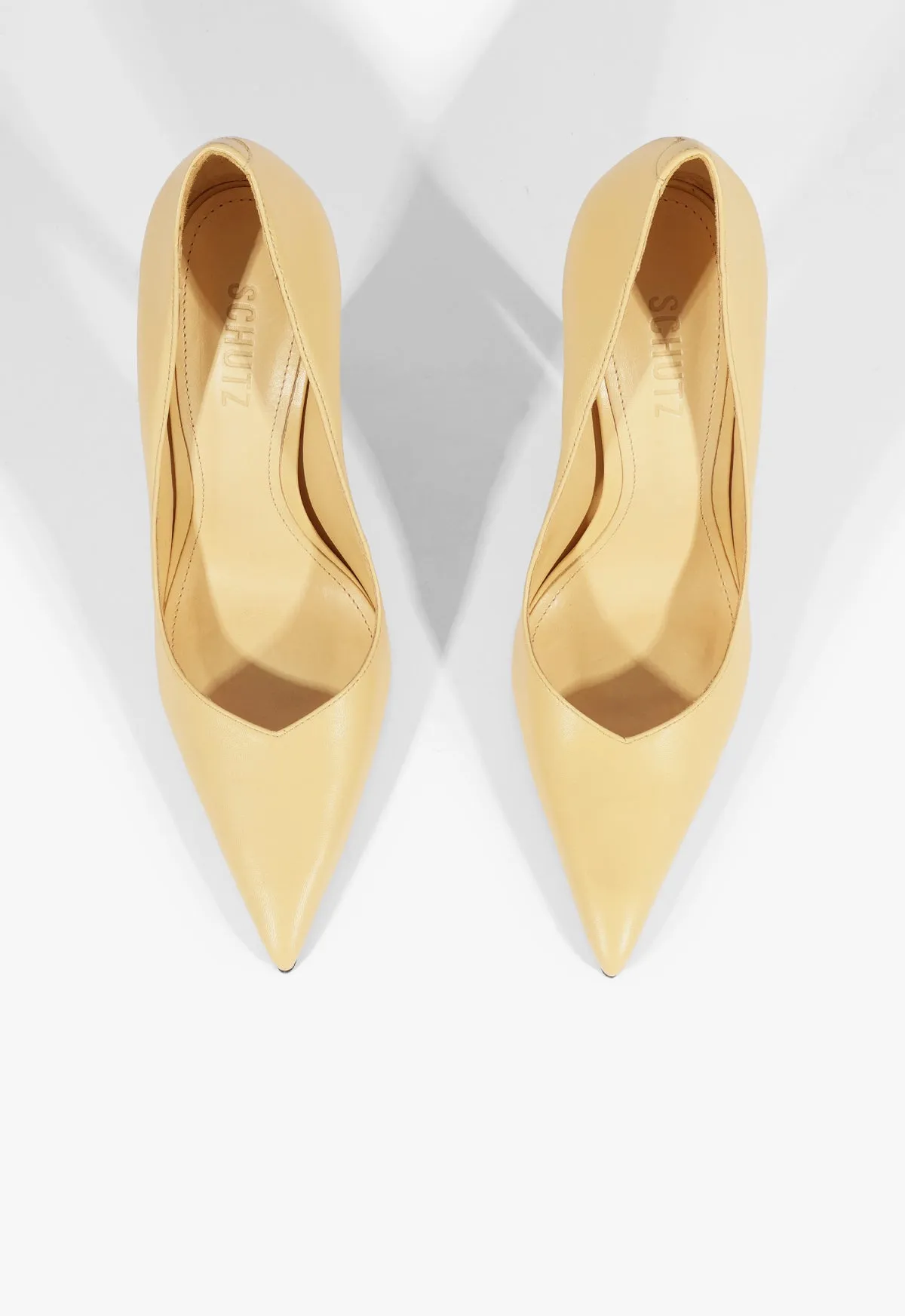 Lexi High Sculptural Beige Pump sold by SCHUTZ product image thumbnail 4