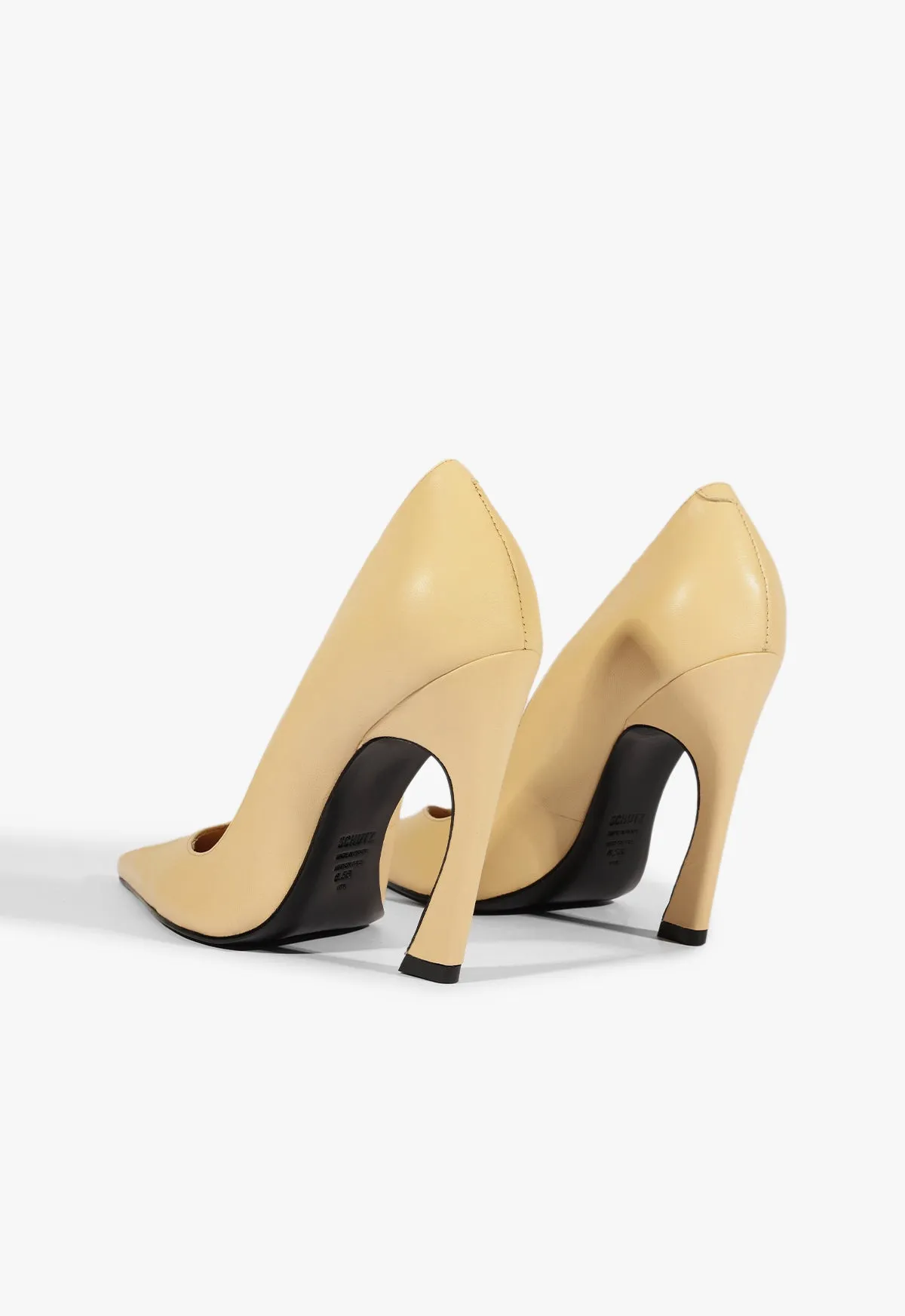 Lexi High Sculptural Beige Pump sold by SCHUTZ product image thumbnail 3