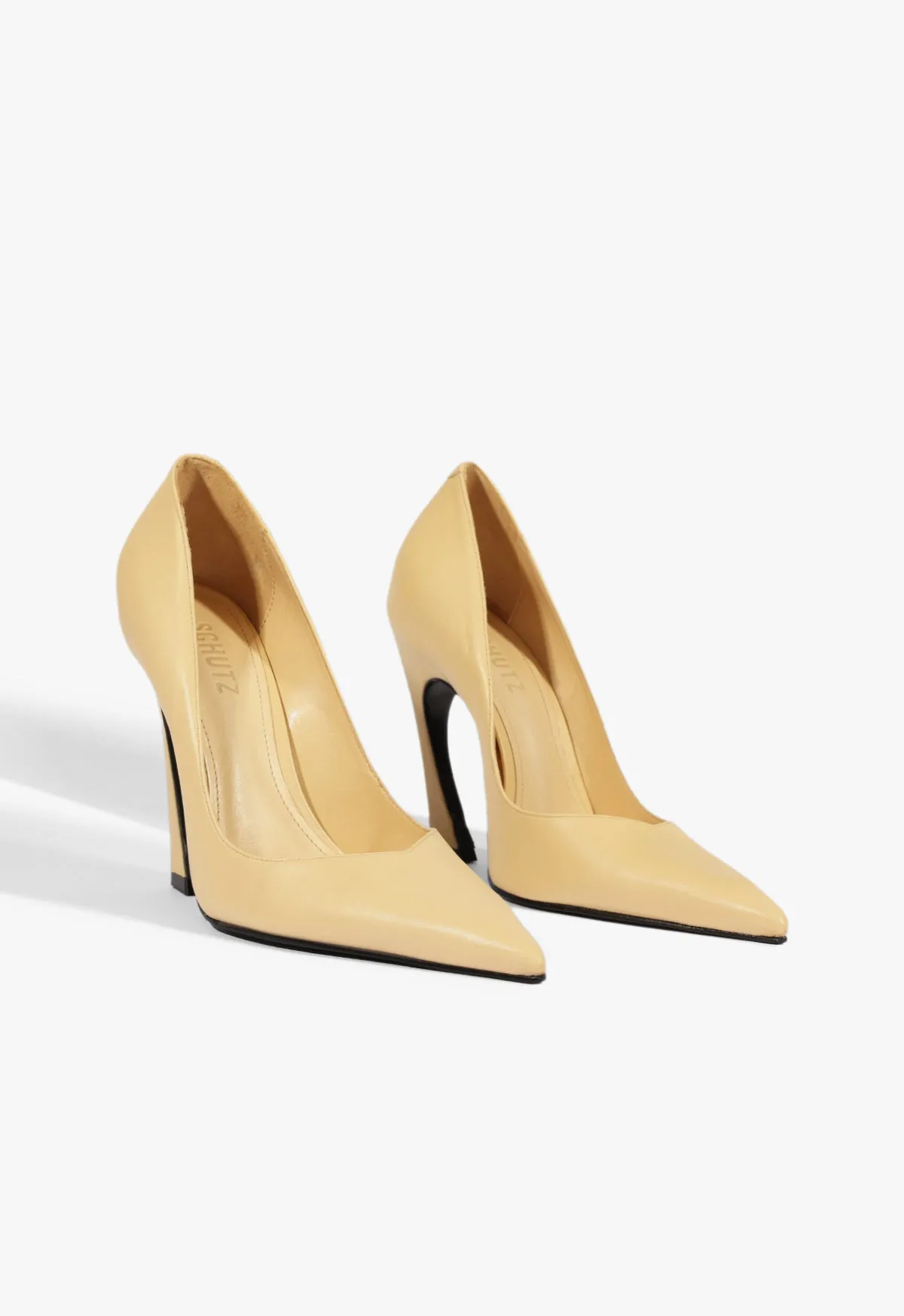Lexi High Sculptural Beige Pump sold by SCHUTZ product image thumbnail 2