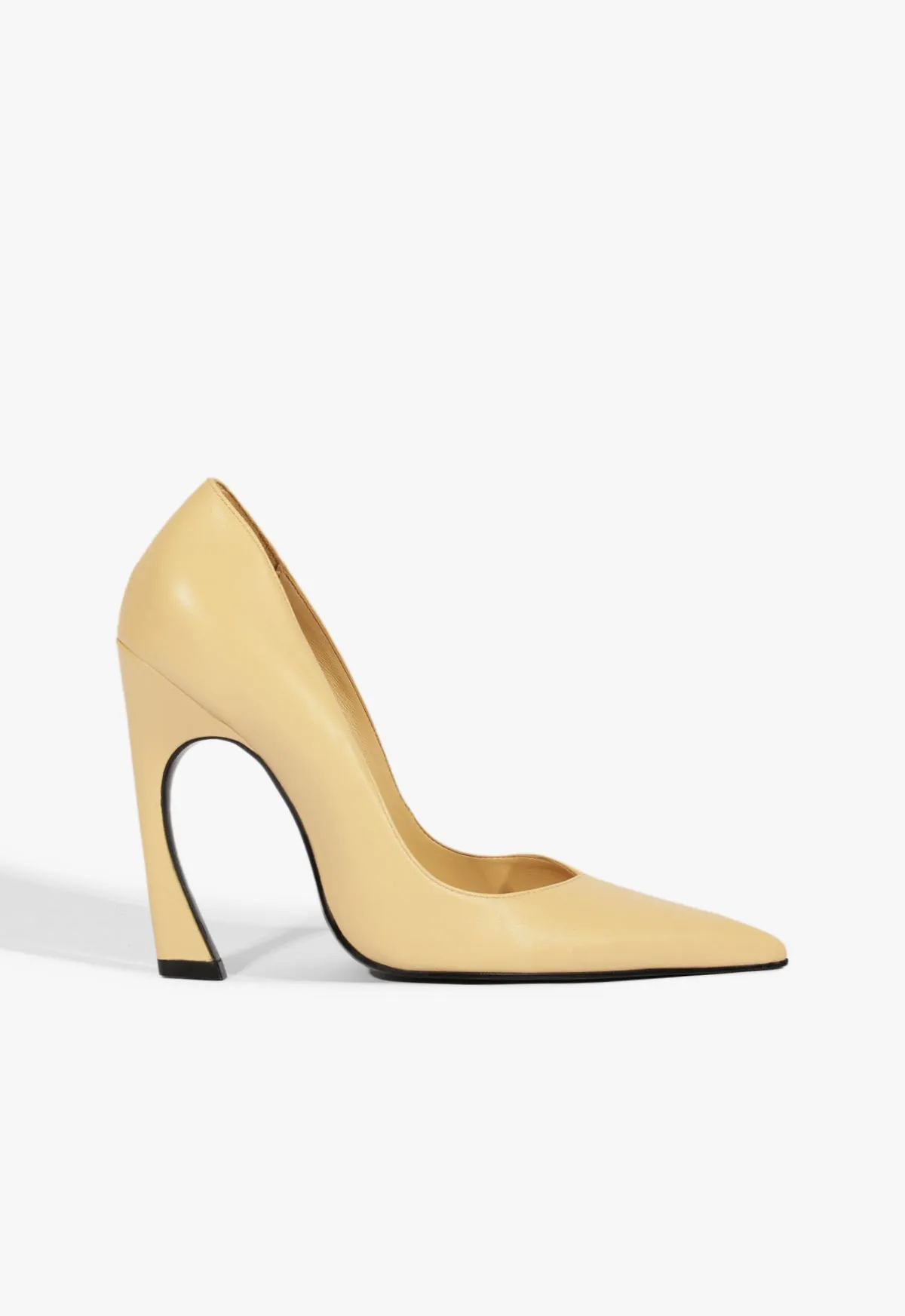 Lexi High Sculptural Beige Pump sold by SCHUTZ