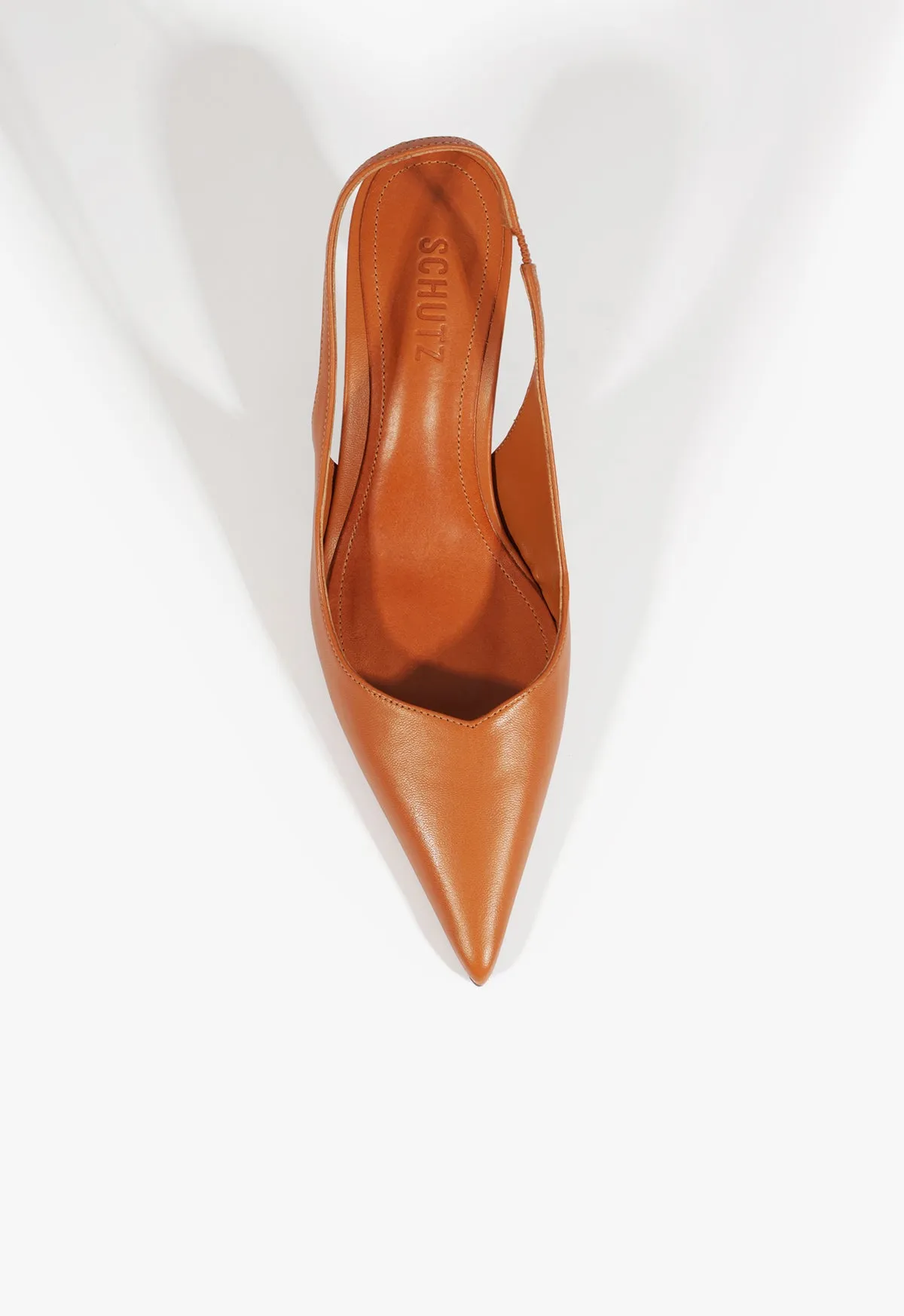 Lexi Mid Sculptural Brown Pump sold by SCHUTZ product image thumbnail 4
