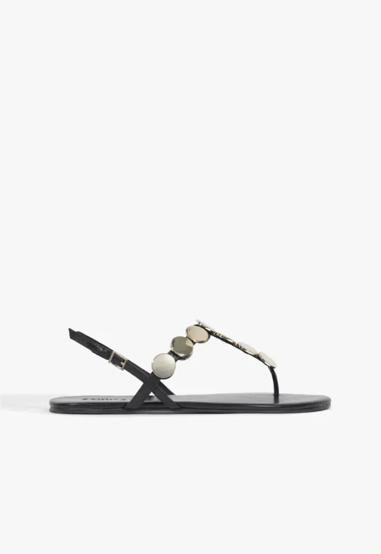 Acacia T Leather Sandal made by SCHUTZ