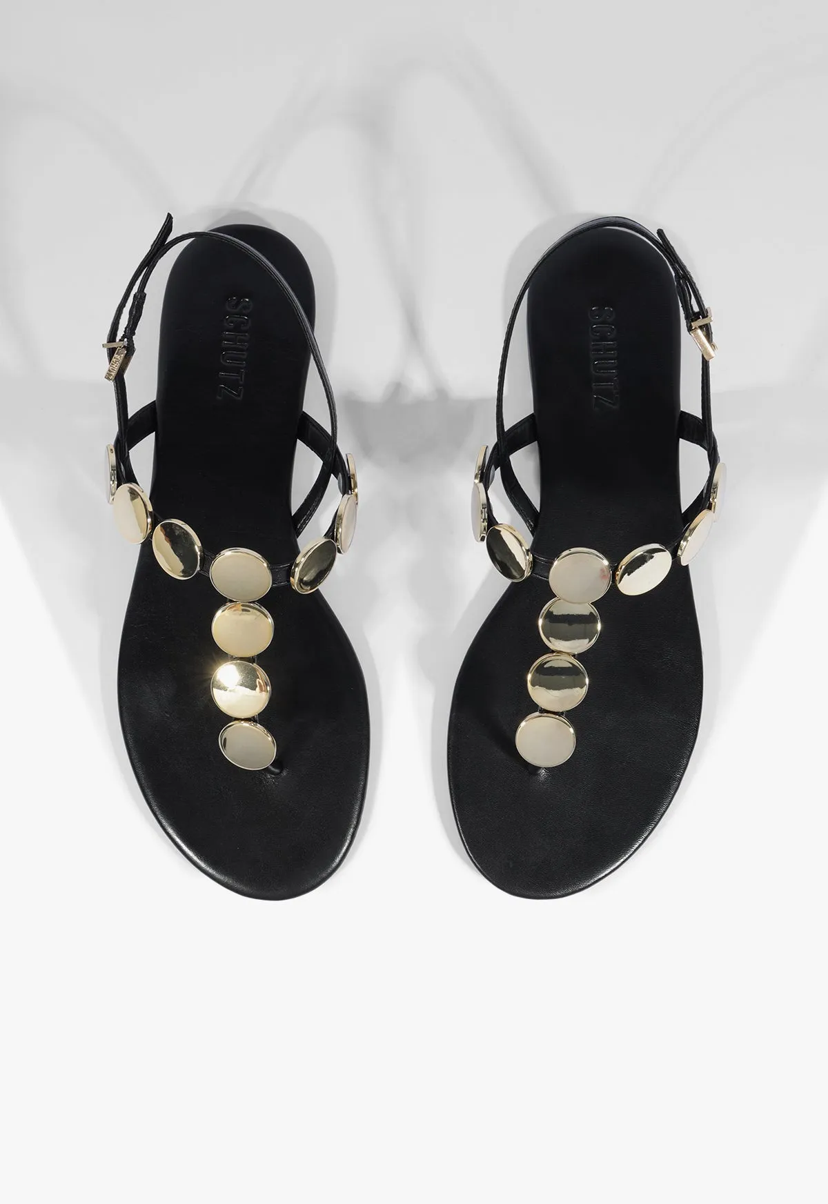 Acacia T Leather Sandal sold by SCHUTZ product image thumbnail 4