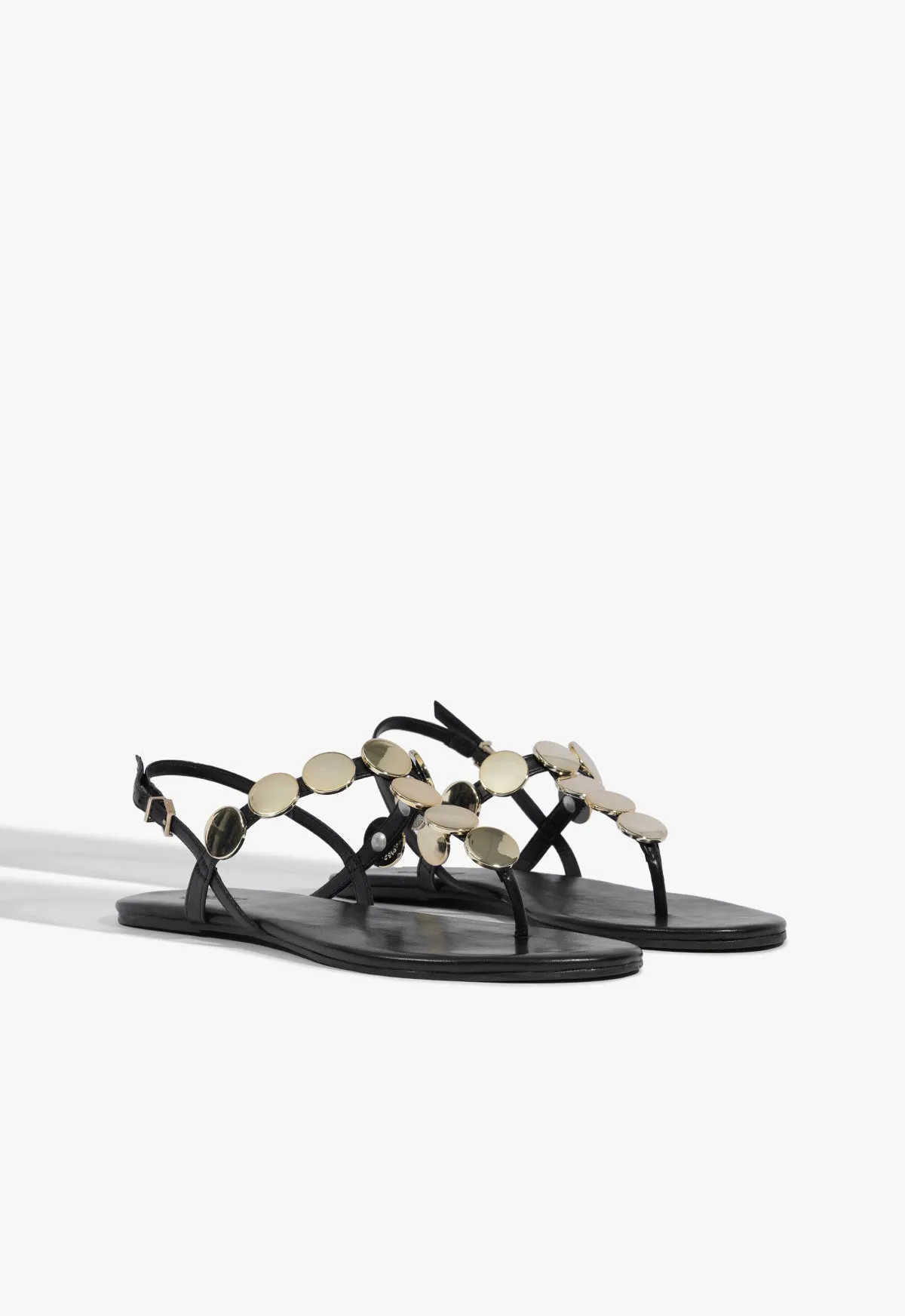 Acacia T Leather Sandal sold by SCHUTZ product image thumbnail 2