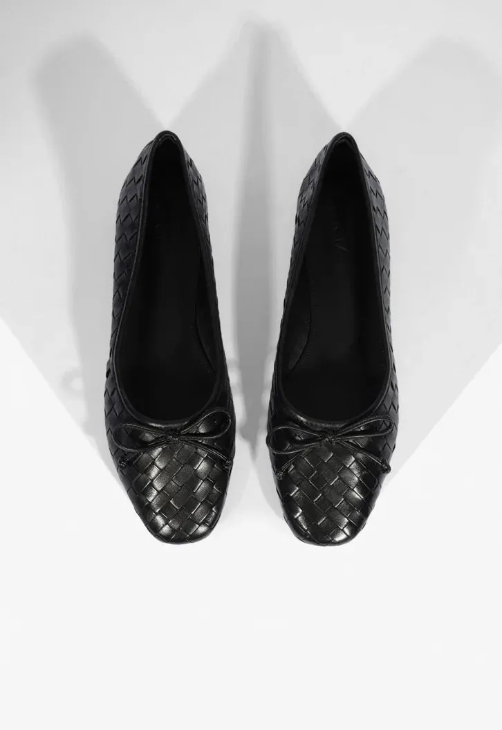 Arissa Black Leather Ballet Flat sold by SCHUTZ product image thumbnail 4