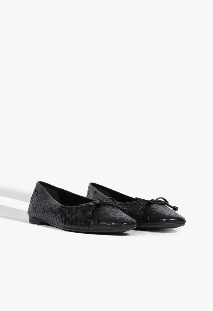Arissa Black Leather Ballet Flat sold by SCHUTZ product image thumbnail 2