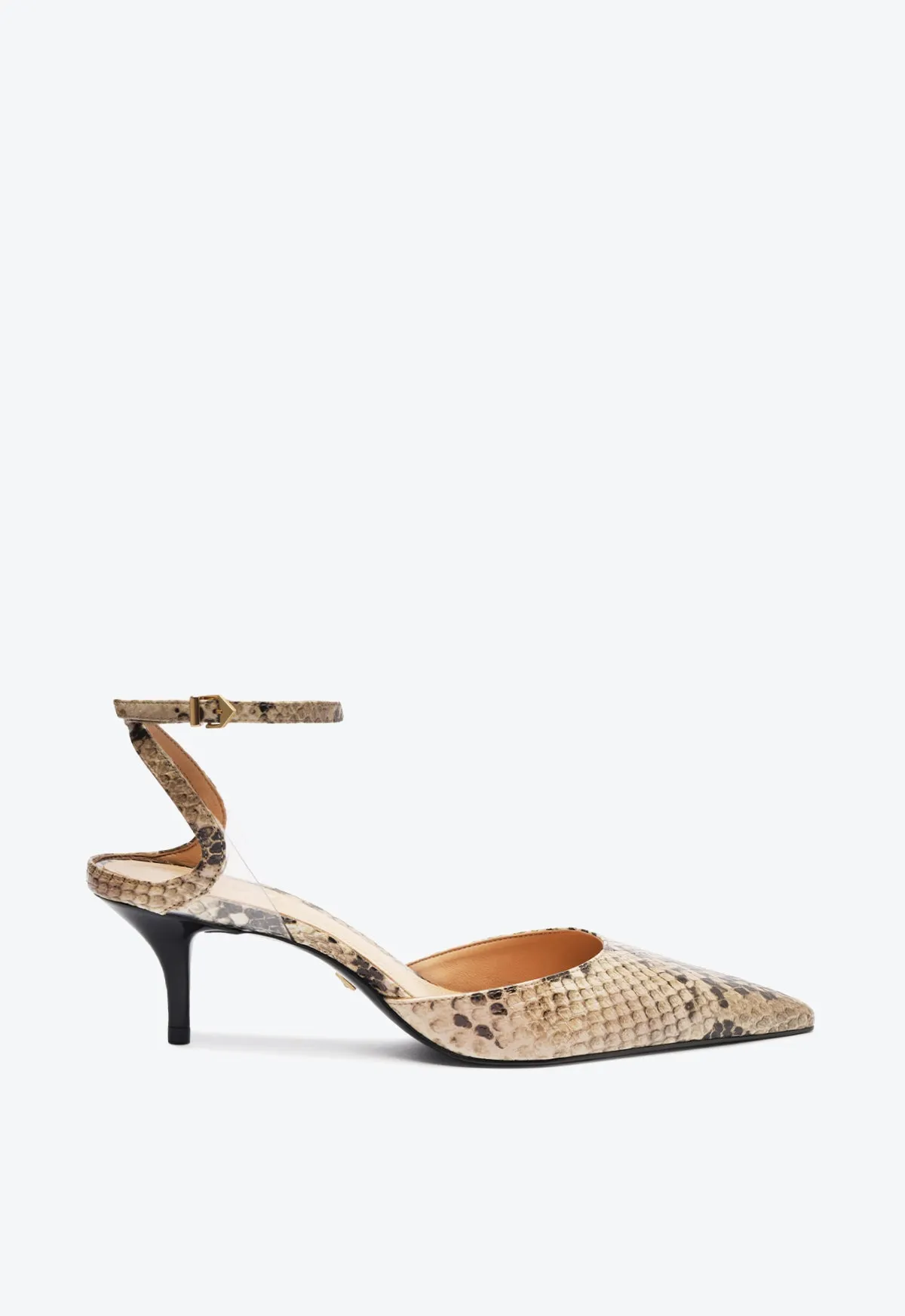 Skye Mid Snake Pump sold by SCHUTZ