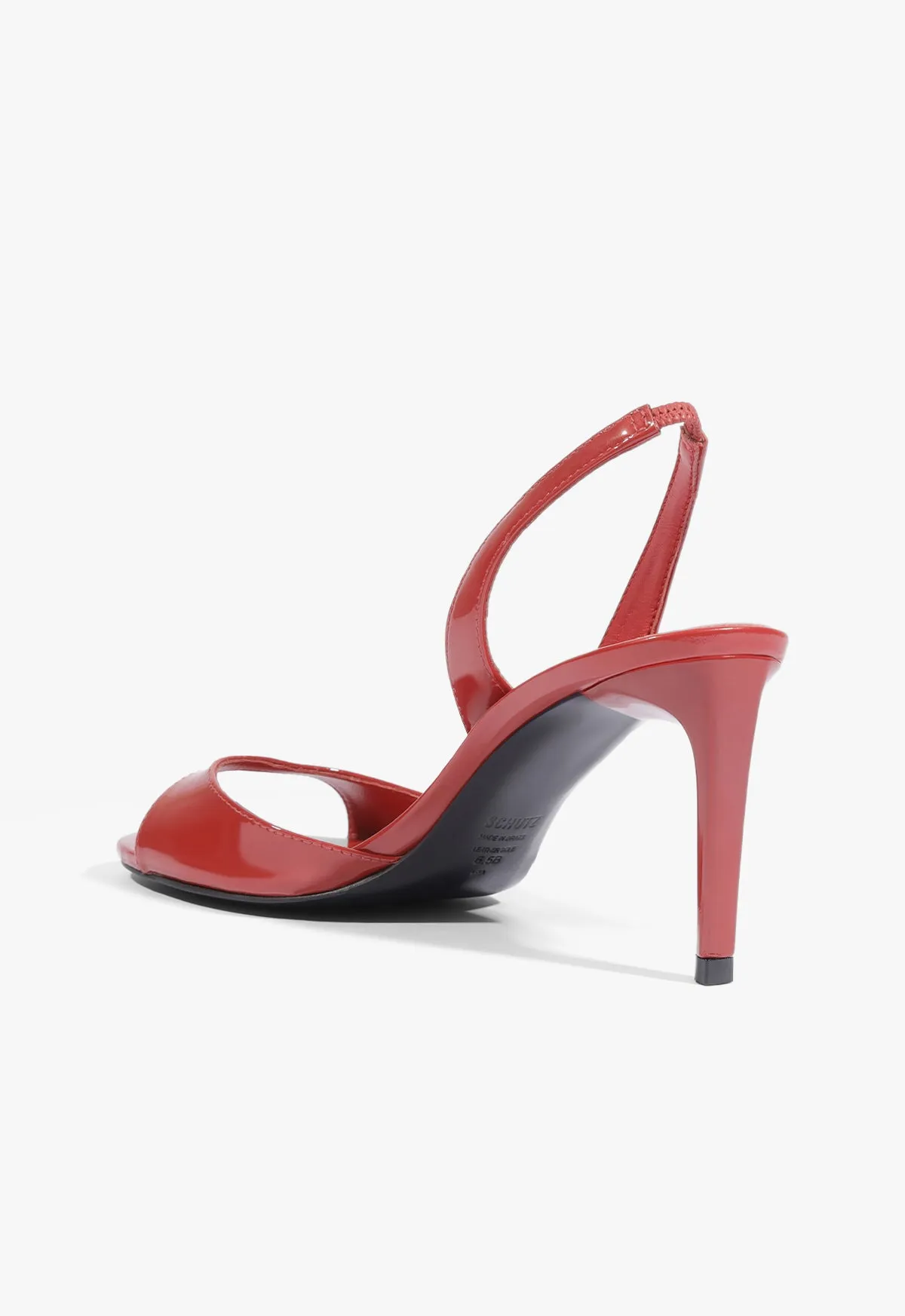 Scarlett Sling Mid Patent Sandal sold by SCHUTZ product image thumbnail 3