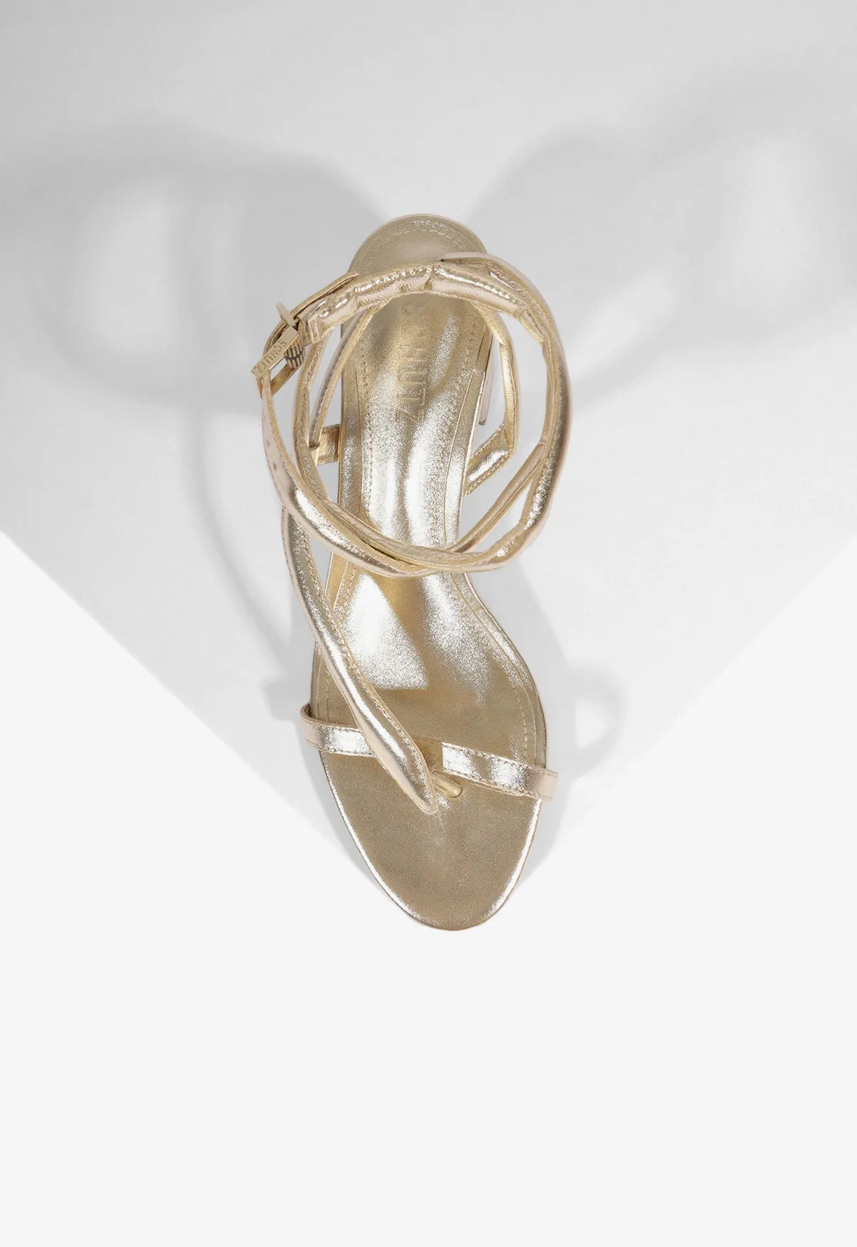 Cleo Metallic Leather Sandal sold by SCHUTZ product image thumbnail 4