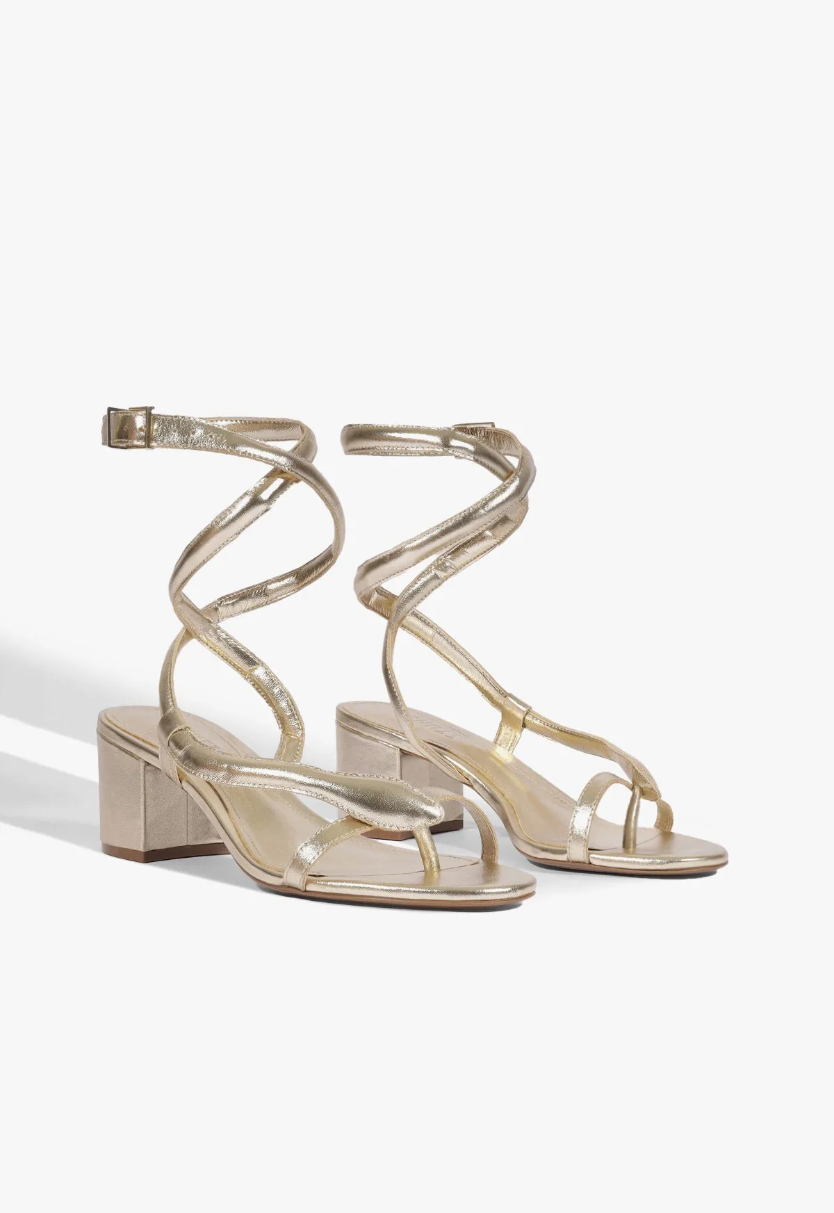Cleo Metallic Leather Sandal sold by SCHUTZ product image thumbnail 2