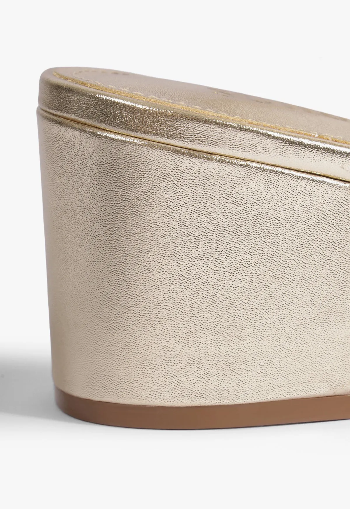 Cleo Metallic Leather Sandal sold by SCHUTZ product image thumbnail 5