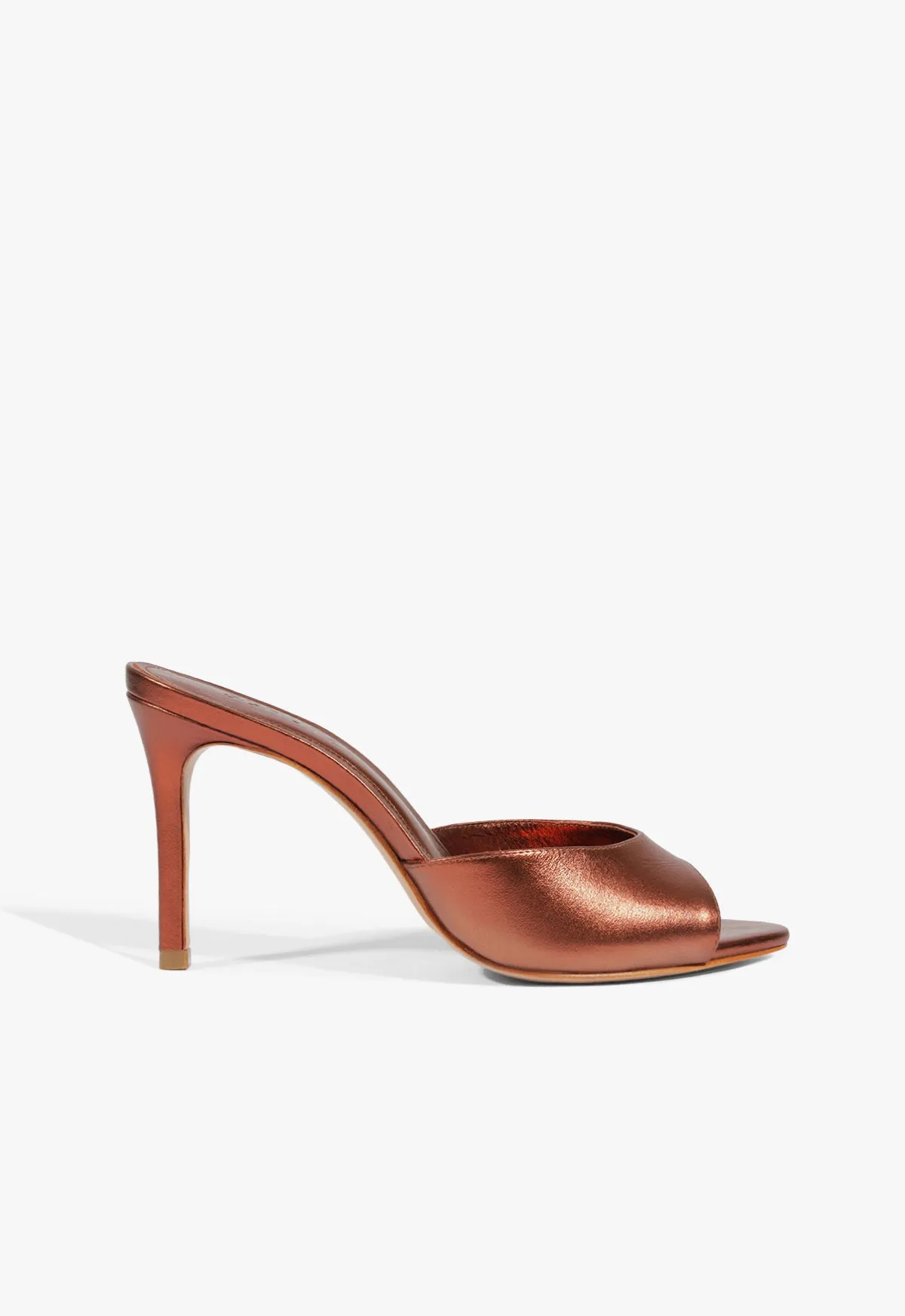 Cloe Metallic Leather Sandal sold by SCHUTZ