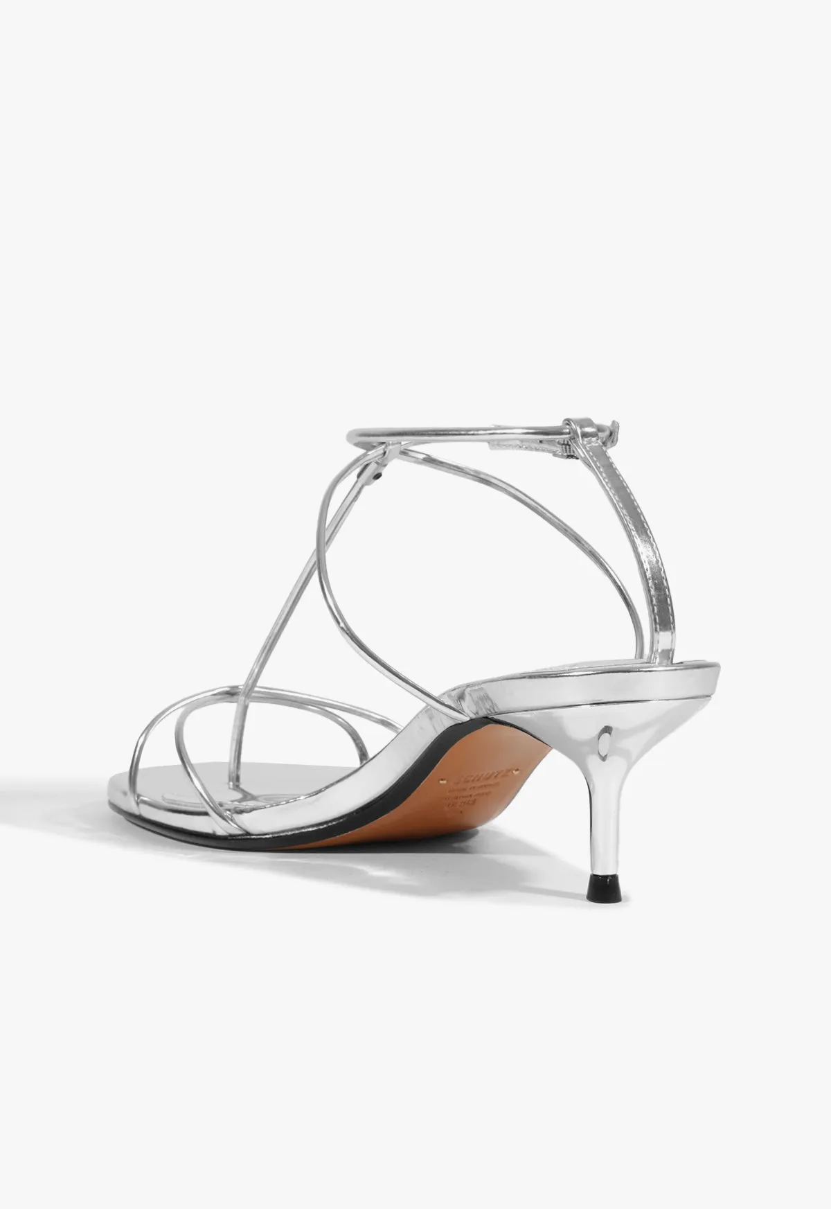 Jules Mid Metallic Leather Sandal sold by SCHUTZ product image thumbnail 3