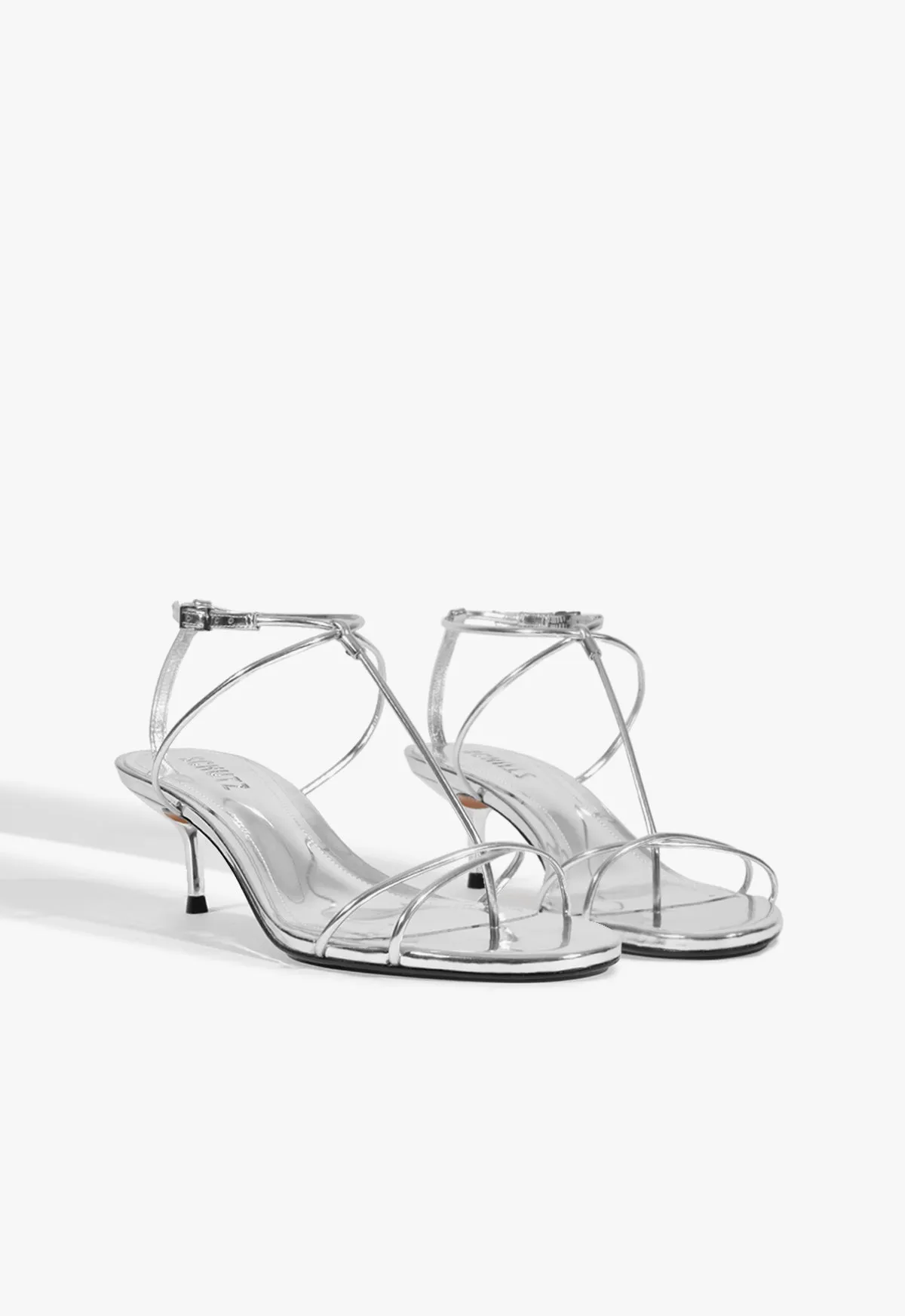 Jules Mid Metallic Leather Sandal sold by SCHUTZ product image thumbnail 2