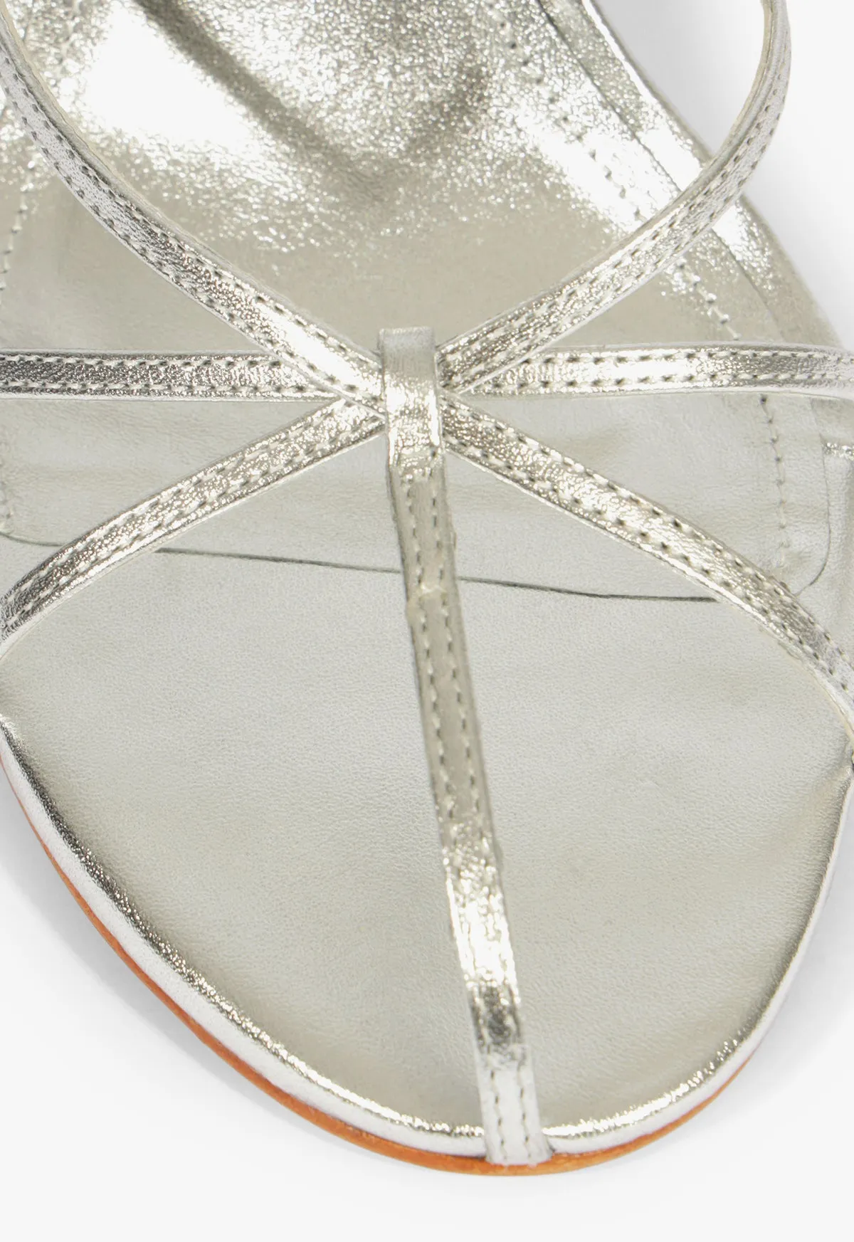 Iris Metallic Leather Caged Sandal sold by SCHUTZ product image thumbnail 5