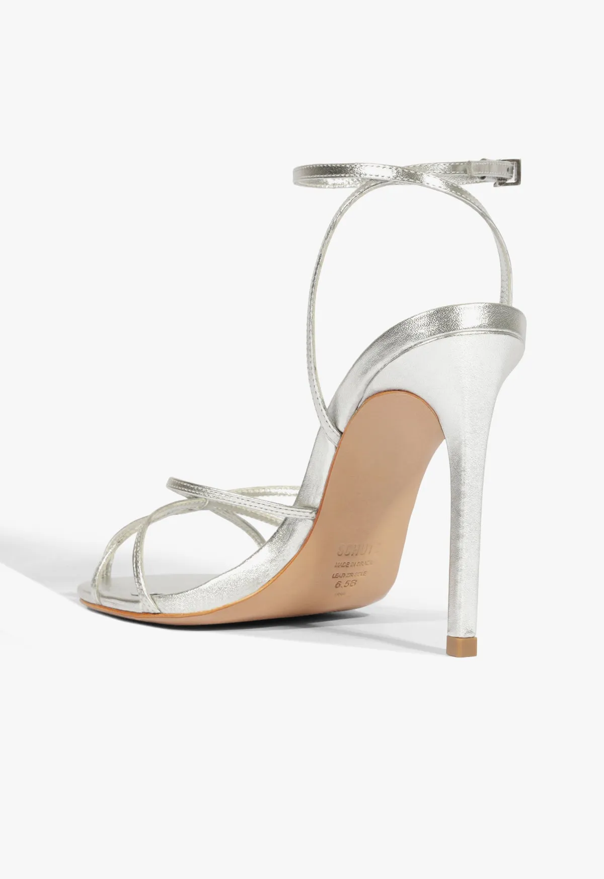 Iris Metallic Leather Caged Sandal sold by SCHUTZ product image thumbnail 3