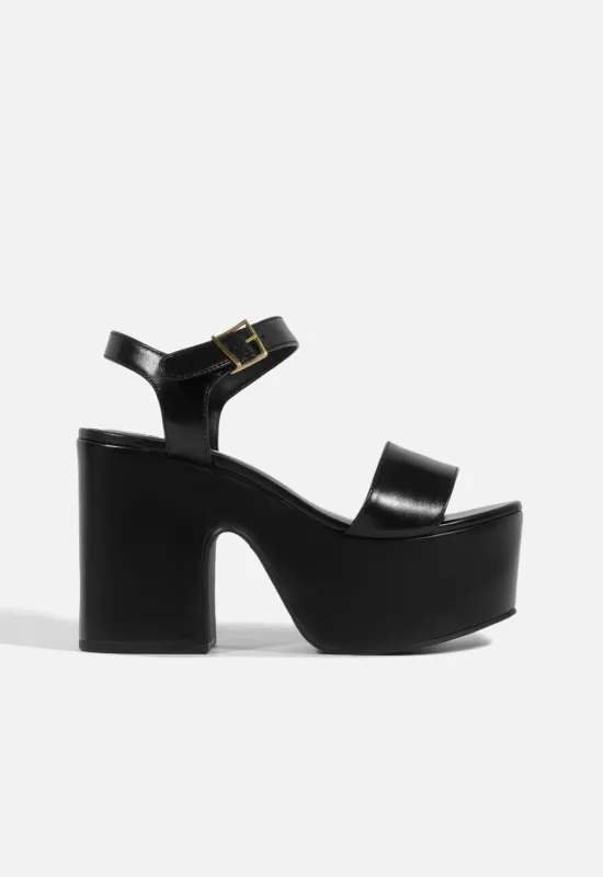 Tuke Leather Platform Sandal sold by SCHUTZ