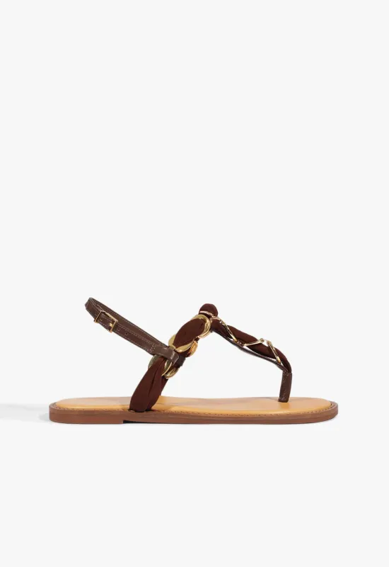 Camellia Thong Flat Sandal made by SCHUTZ