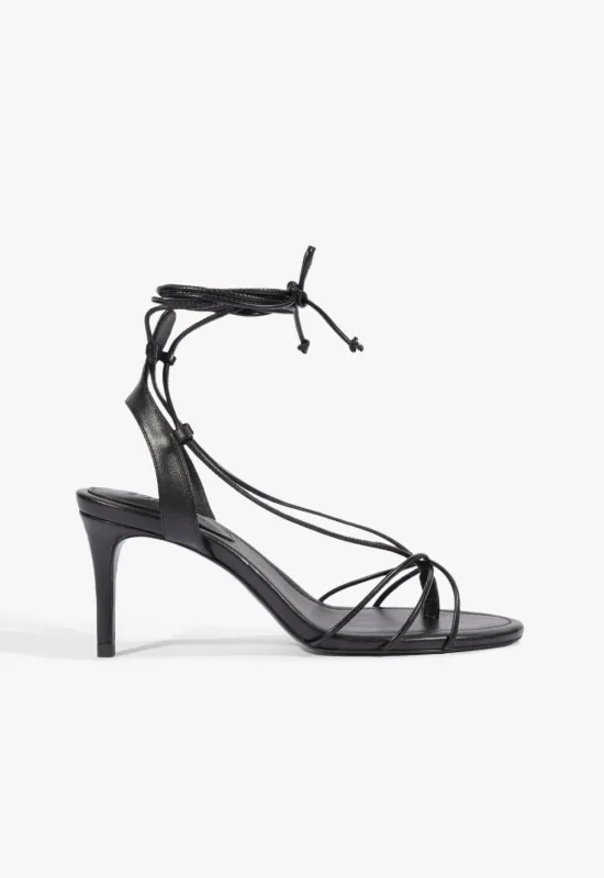 Demetria Mid Leather Sandal sold by SCHUTZ