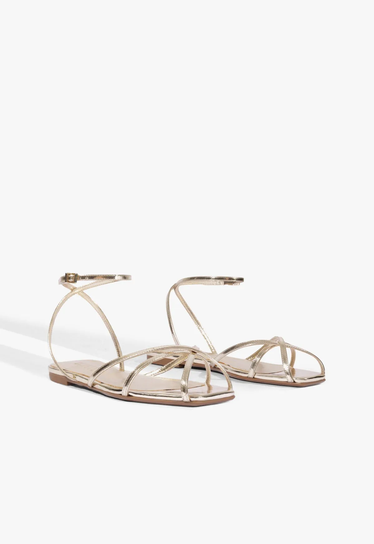 Caeline Buckle Metallic Sandal sold by SCHUTZ product image thumbnail 2