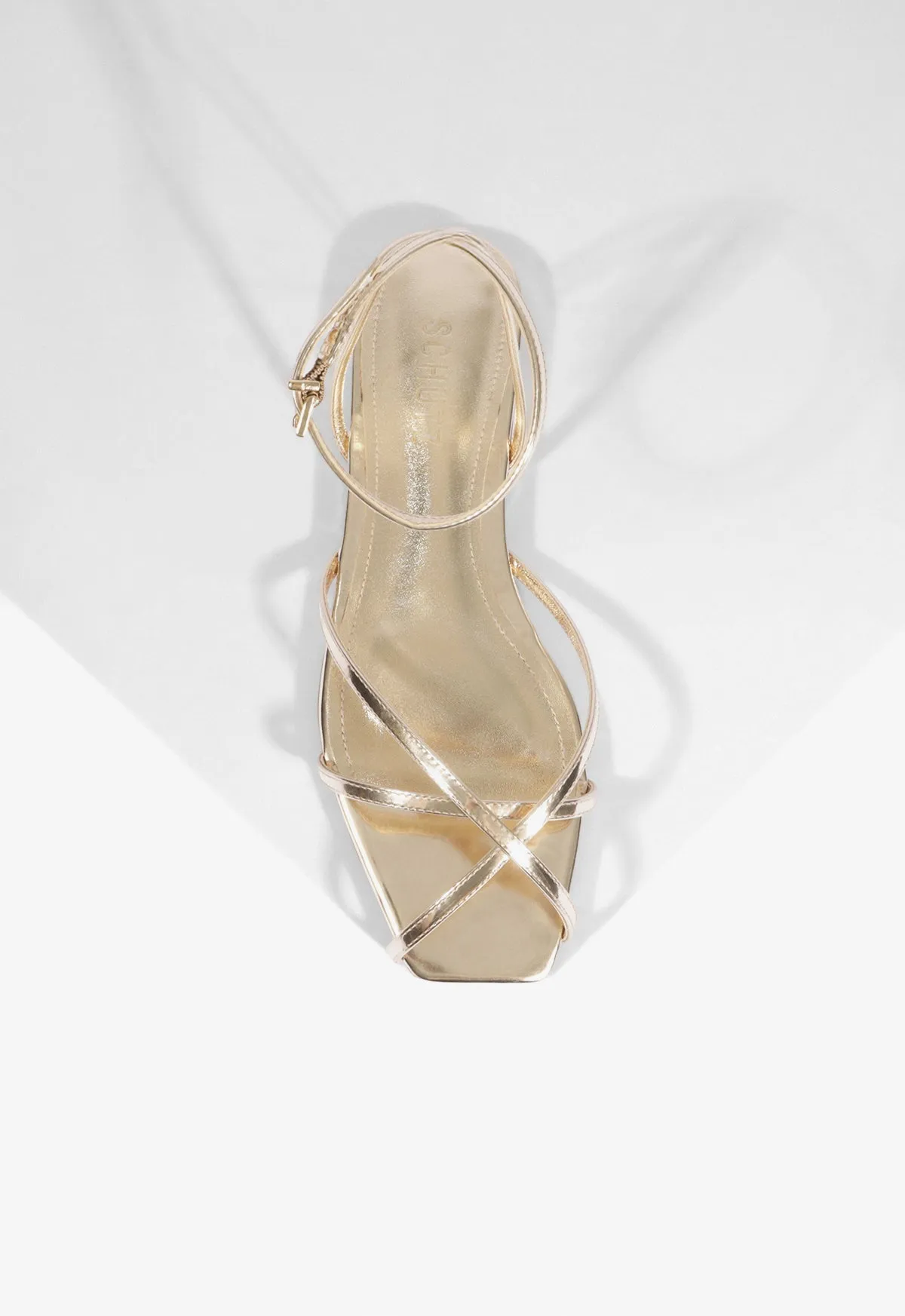 Caeline Buckle Metallic Sandal sold by SCHUTZ product image thumbnail 4