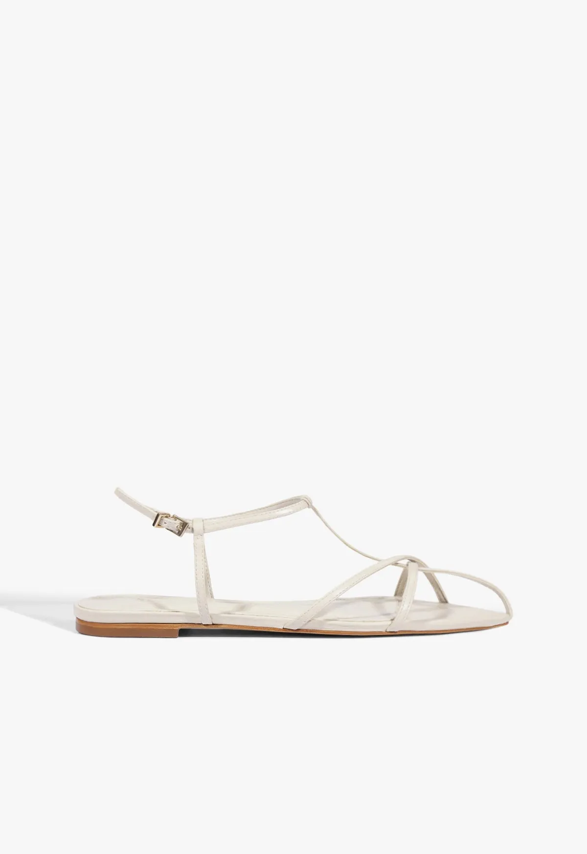 Lowen Leather Flat Sandal sold by SCHUTZ
