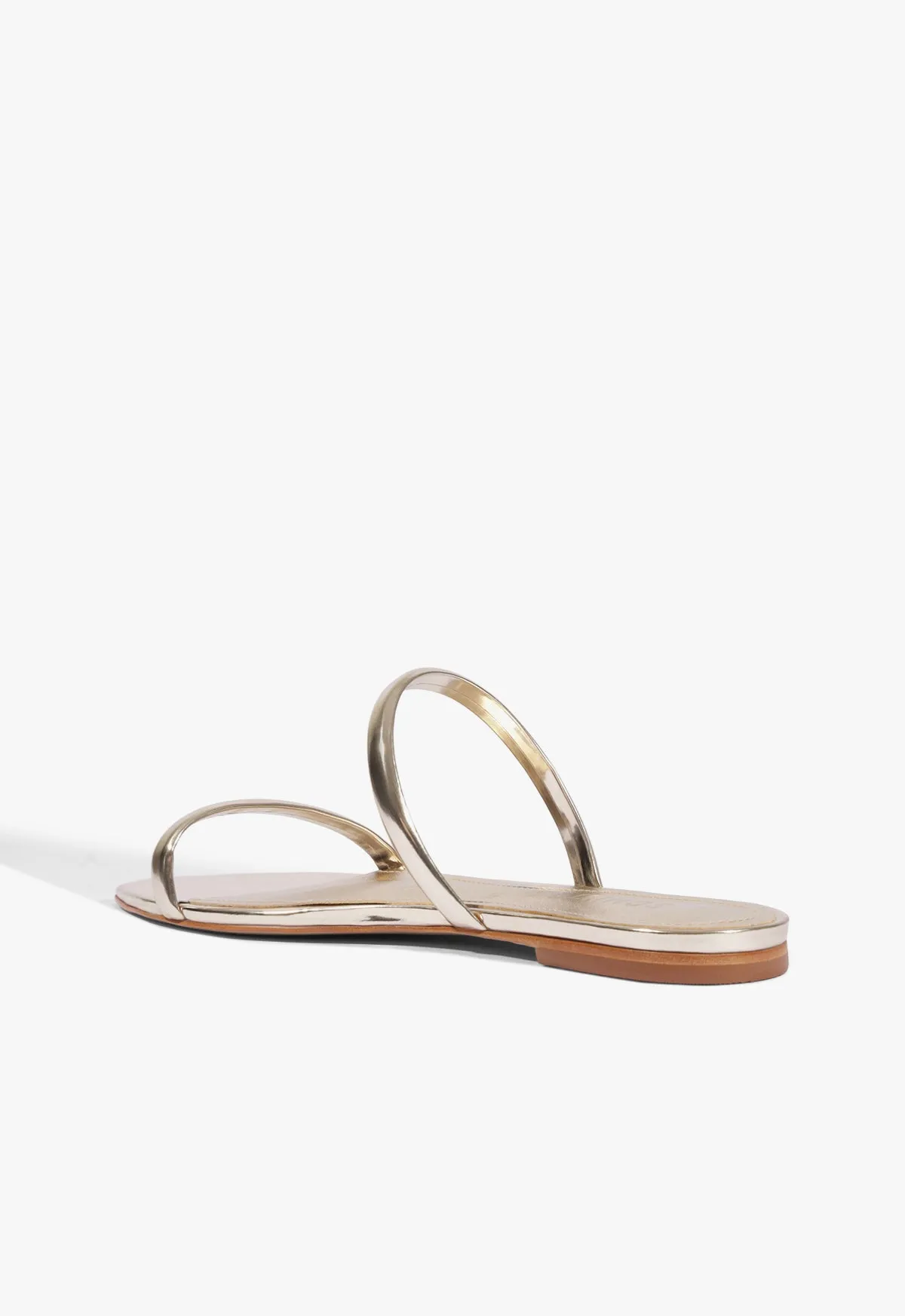 Nylle Metallic Flat Sandal sold by SCHUTZ product image thumbnail 3