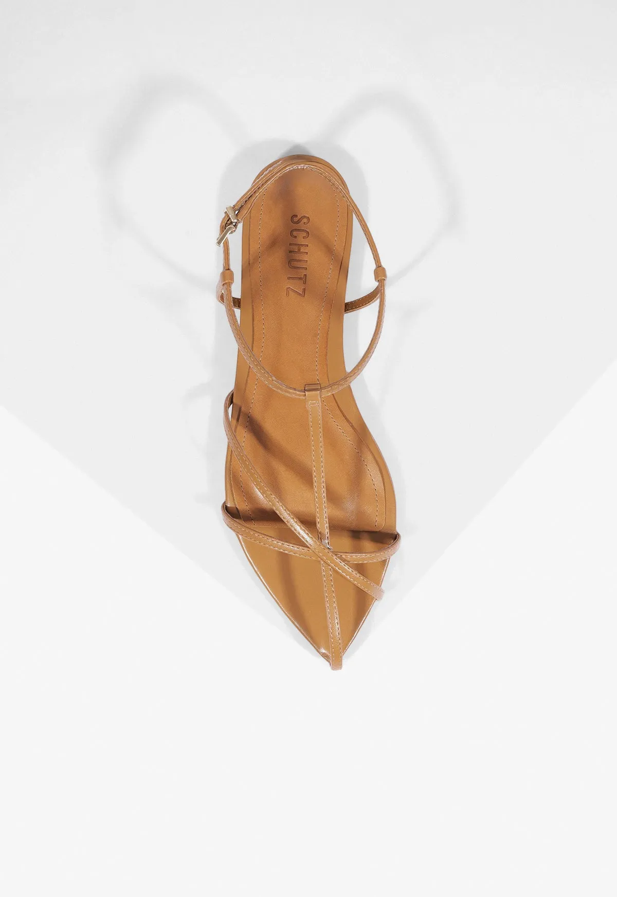 Lowen Leather Flat Sandal sold by SCHUTZ product image thumbnail 4